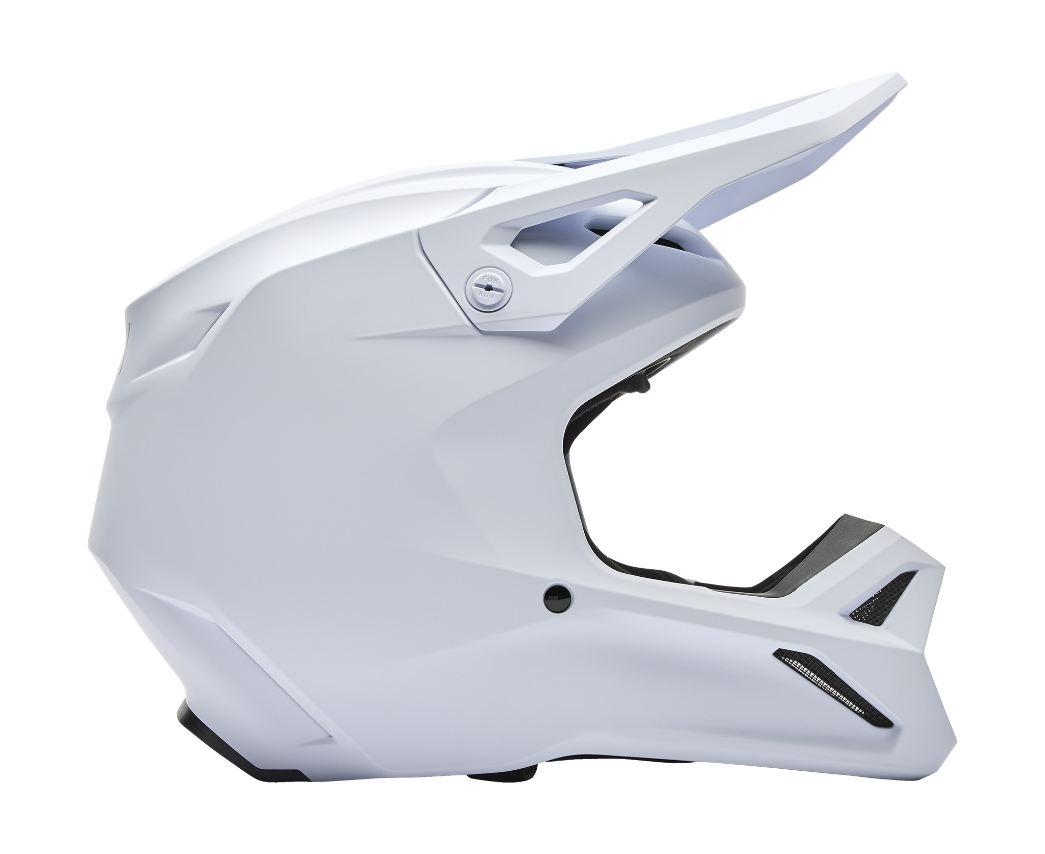 Fox Youth Motocross Helmet V1 Solid - Matte White