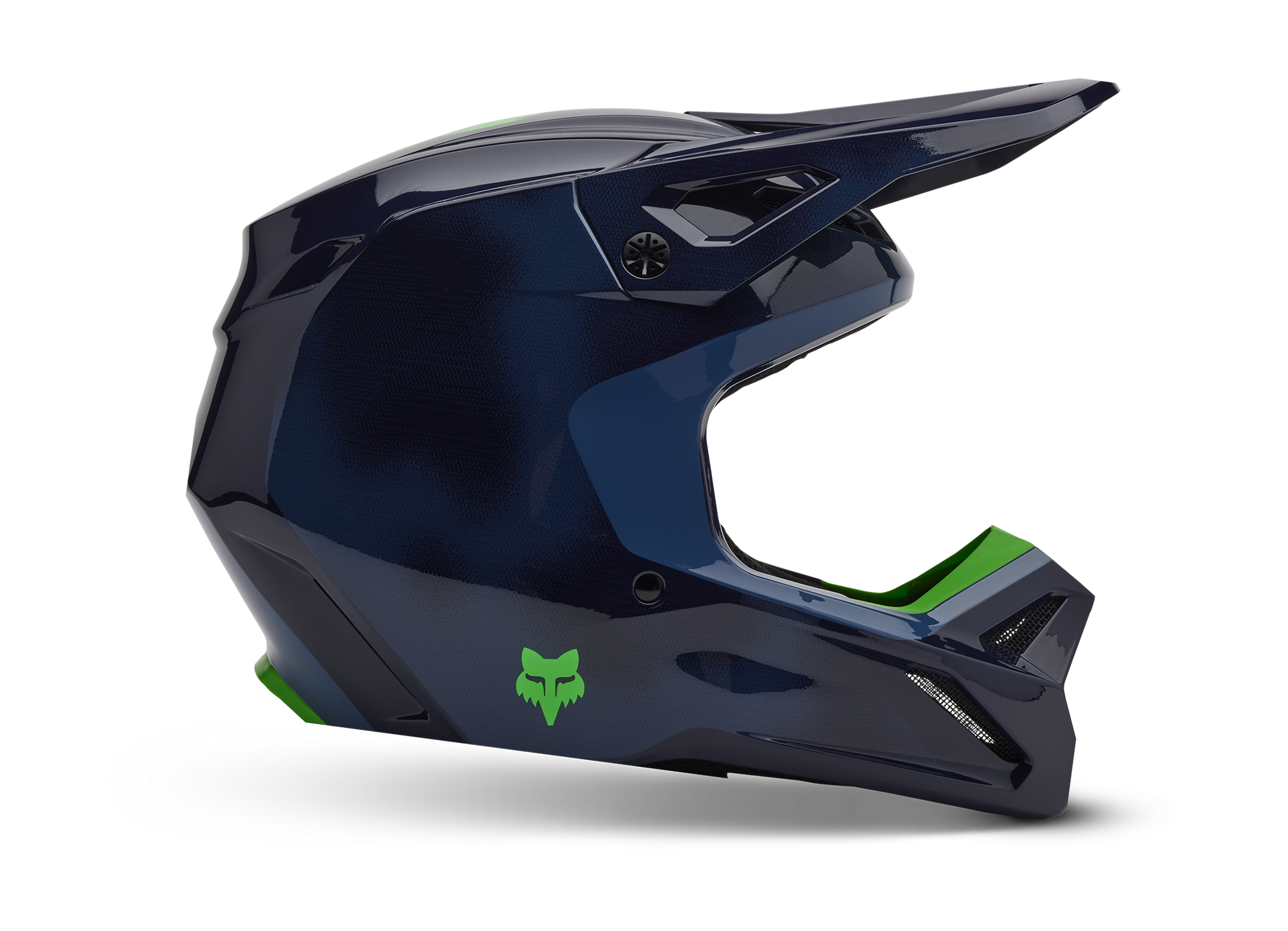 Fox Youth Motocross Helmet V1 Taunt - Navy