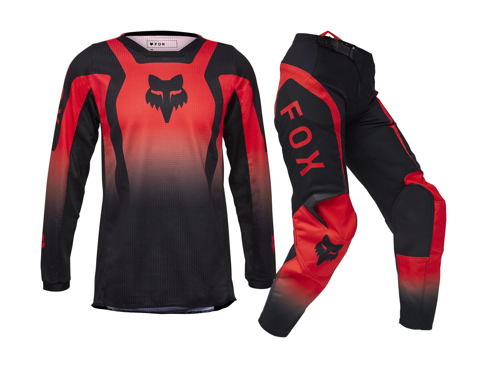 Fox Youth Motocross Gear 180 Lean - Fluo Red