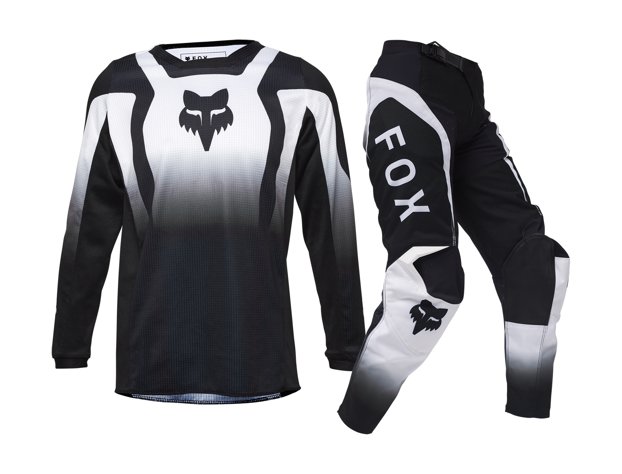 Fox Youth Motocross Gear 180 Lean - Black / White