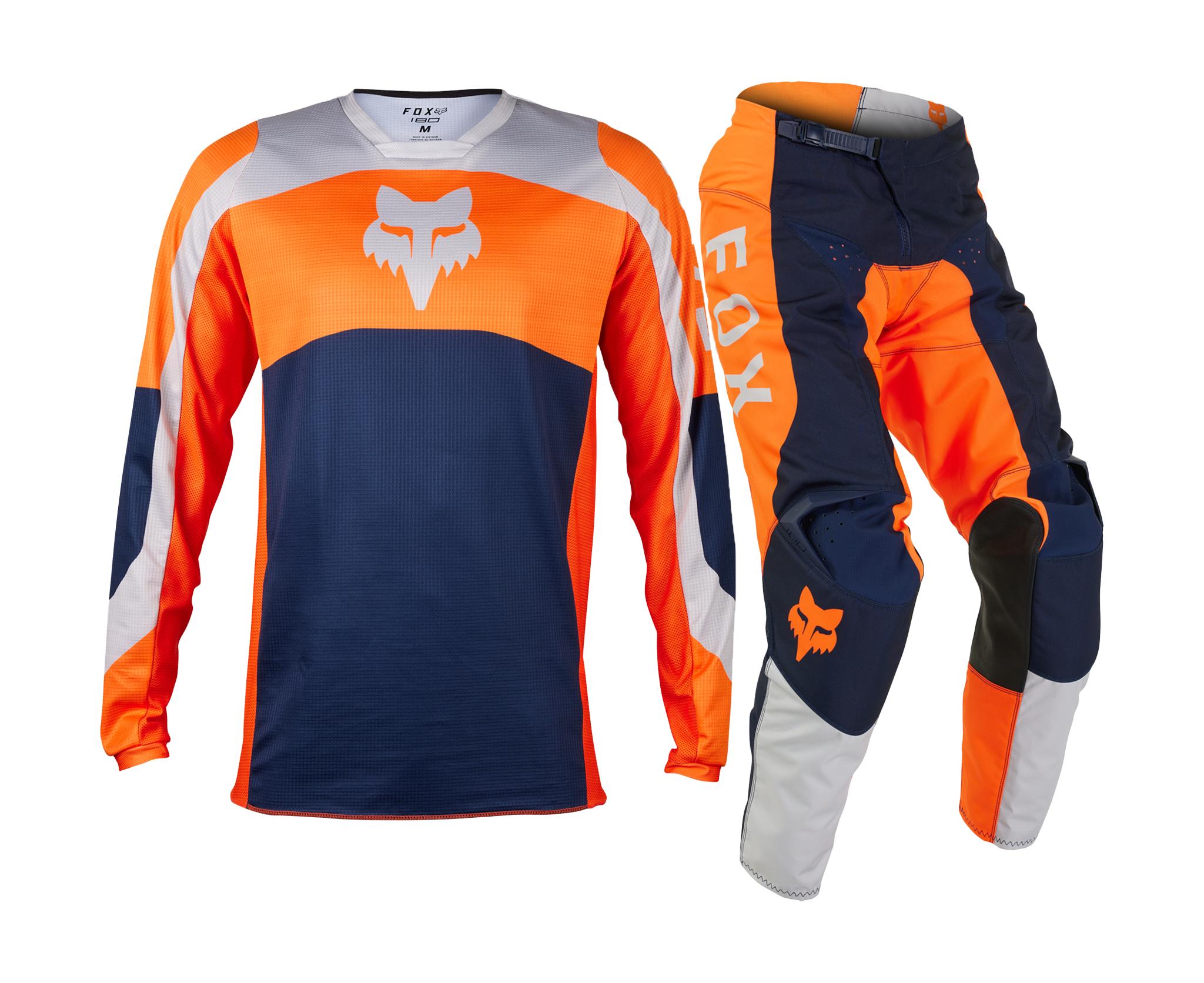 Fox Youth Motocross Gear 180 Nitro - Flo Orange