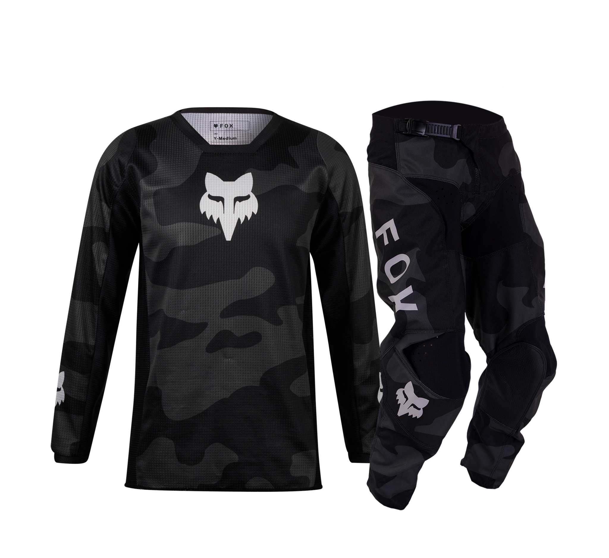 Fox Youth Motocross Gear 2026 180 Bnkr - Black Camo