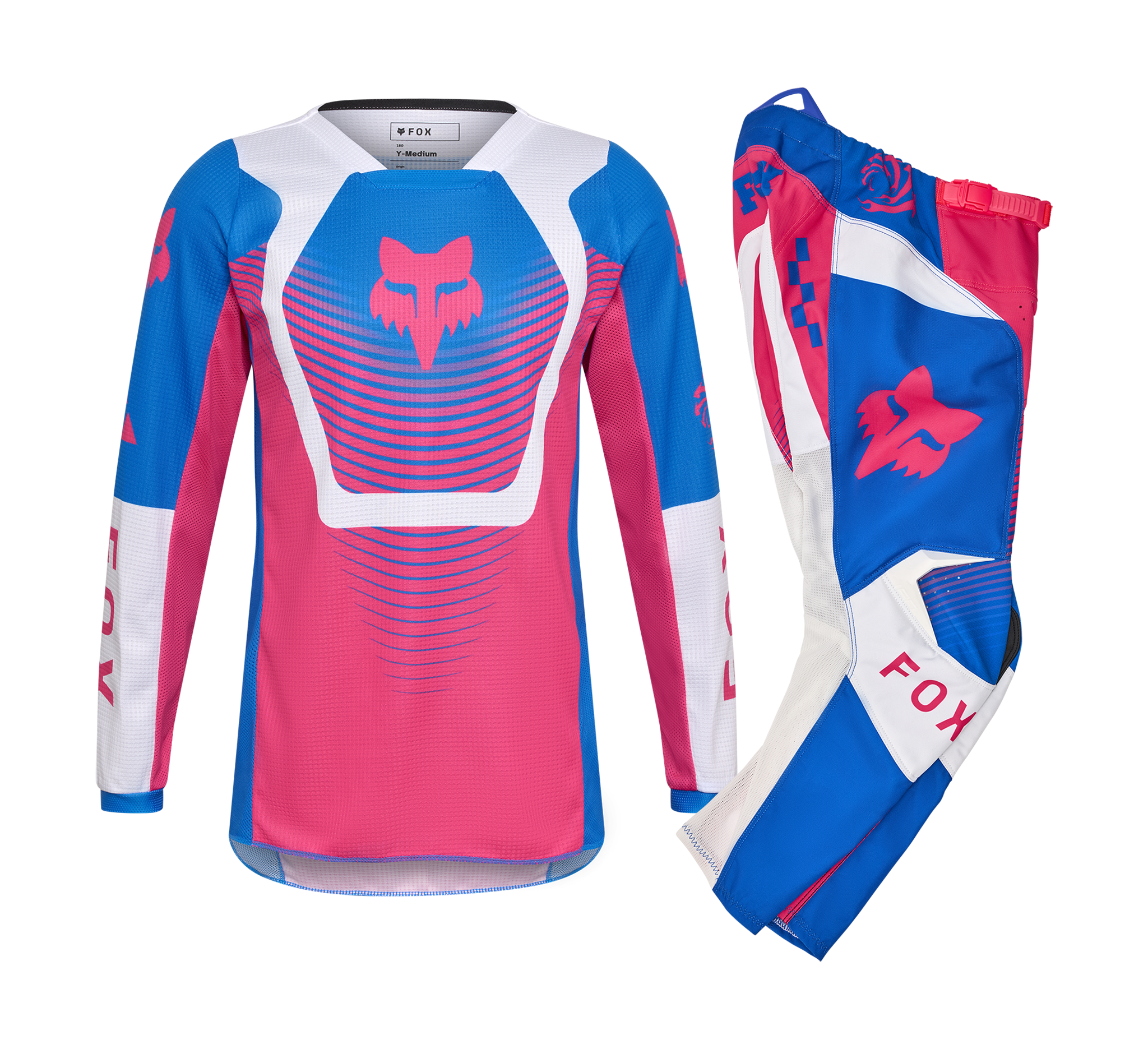 Fox Youth Motocross Gear 2026 180 Collect - Blue / Pink