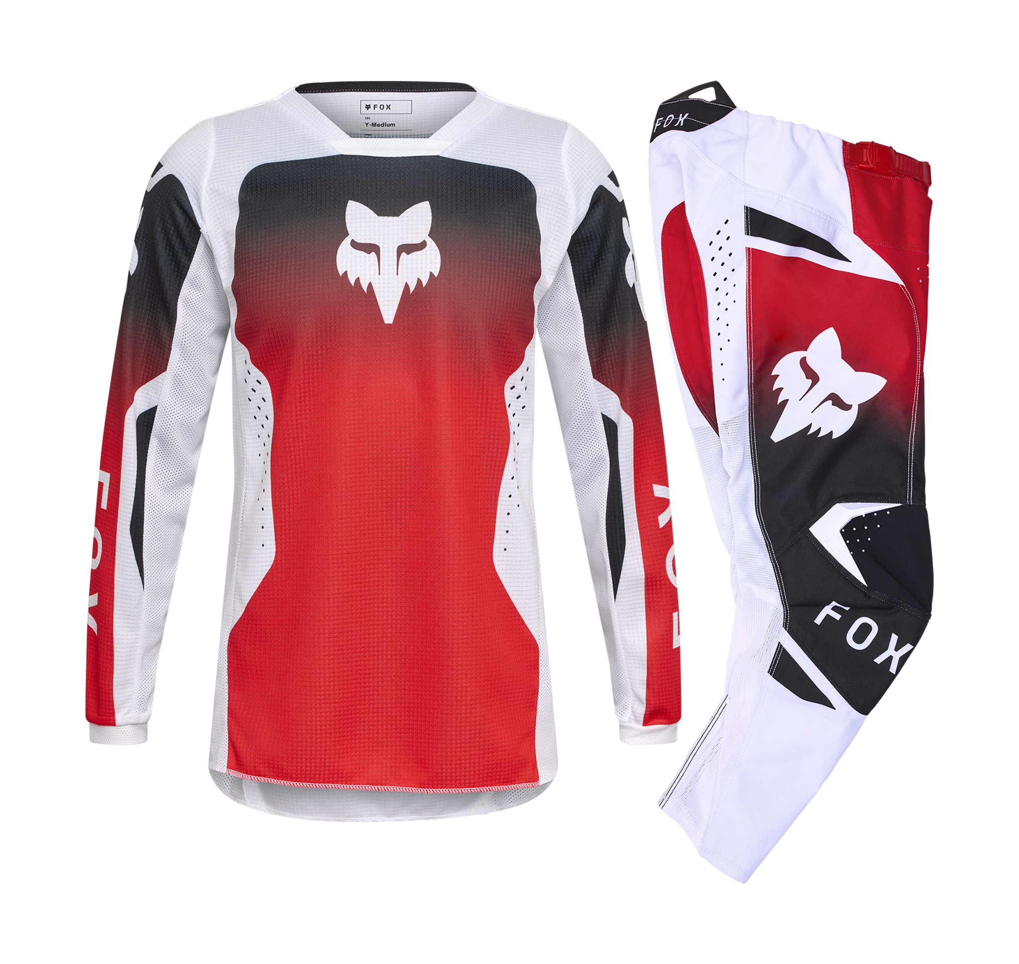 Fox Youth Motocross Gear 2026 180 Shield - Fluo Red