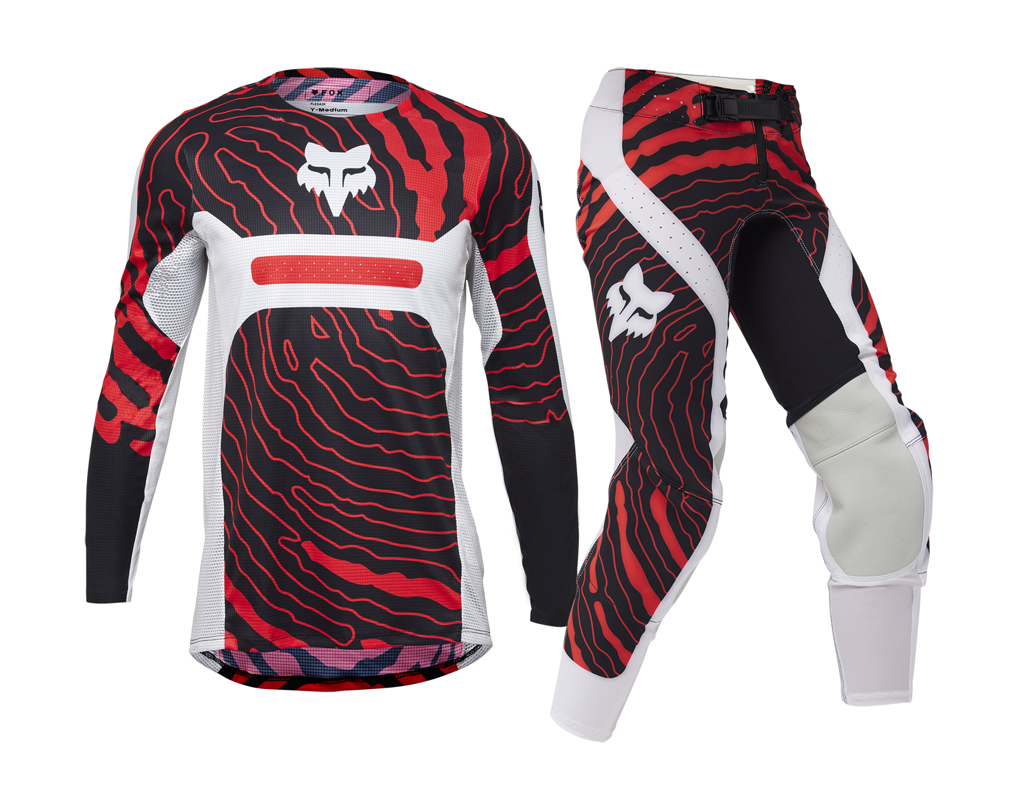 Fox Youth Motocross Gear Flexair Impression - White