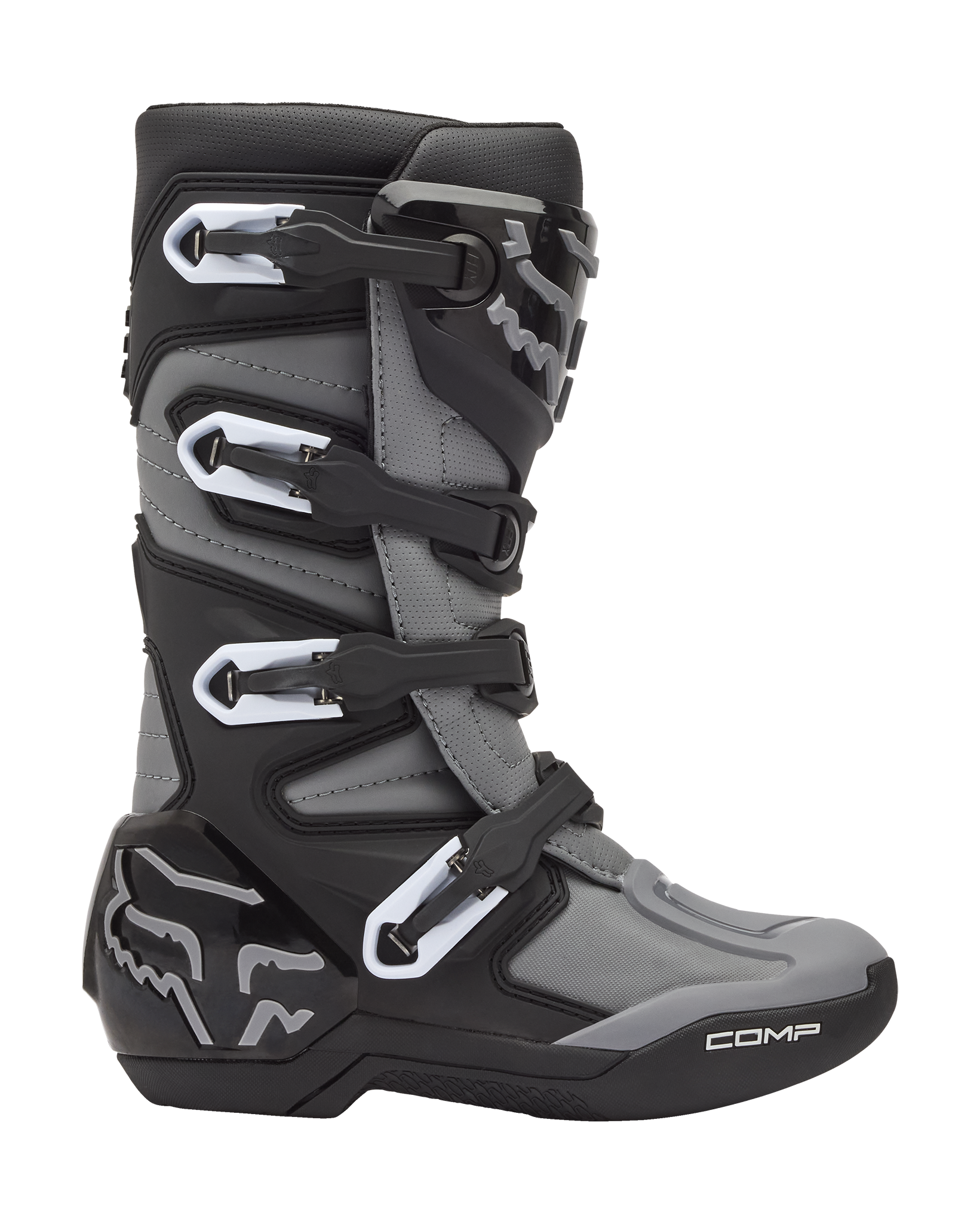 Fox Youth Motocross Boots Comp Core - Black / Grey