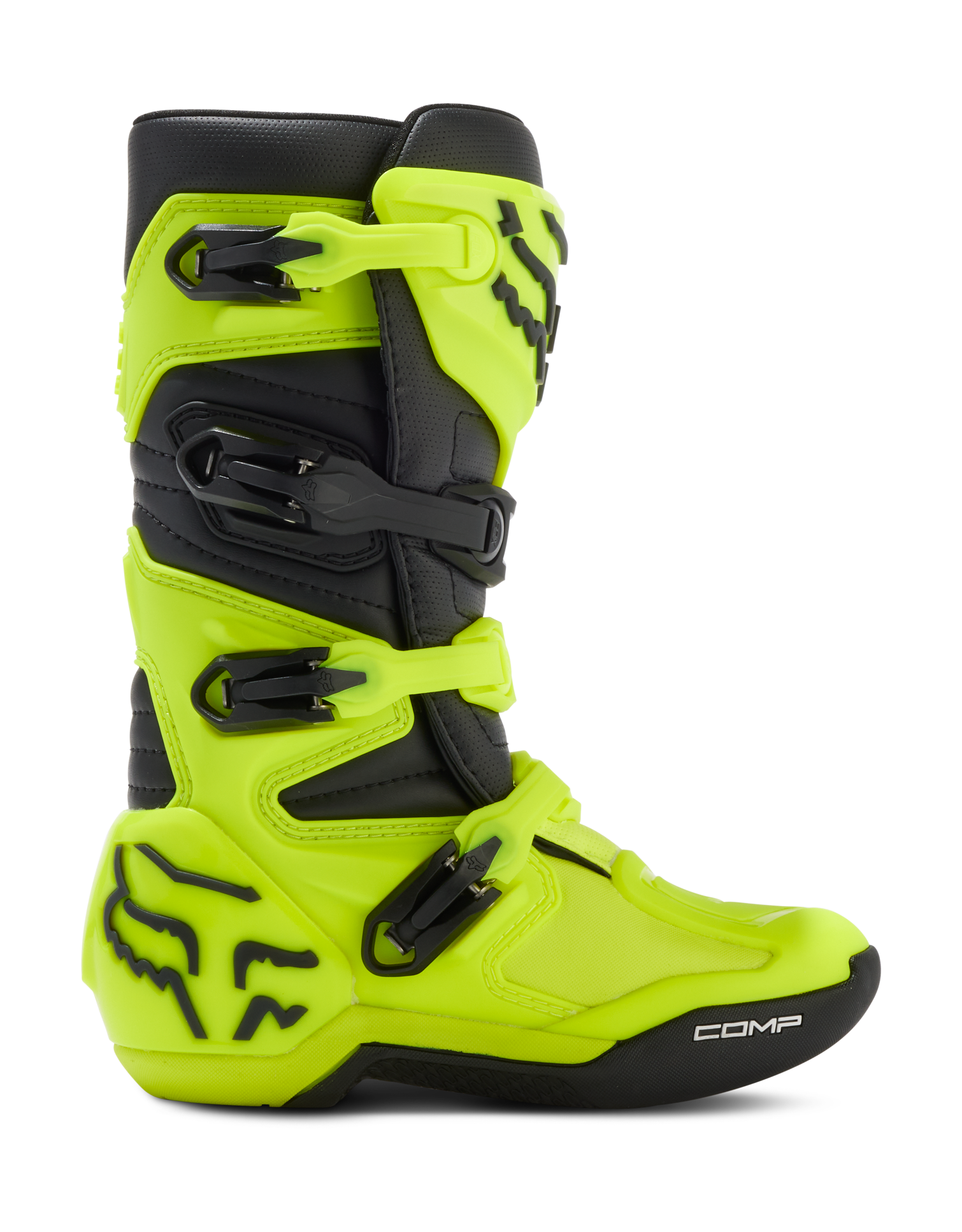 Fox Youth Motocross Boots Comp - Flo Yellow