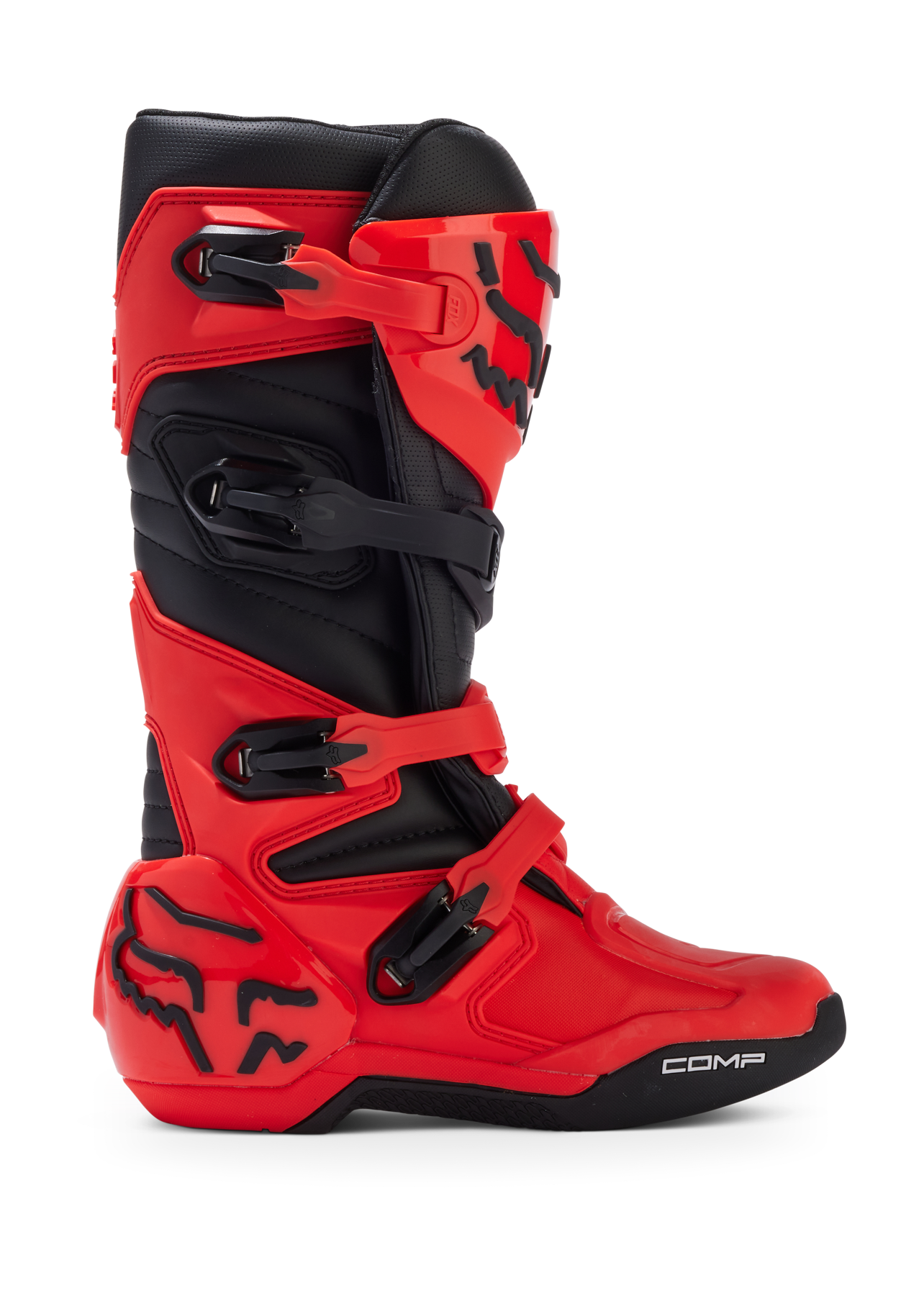 Fox Youth Motocross Boots Comp - Flo Red