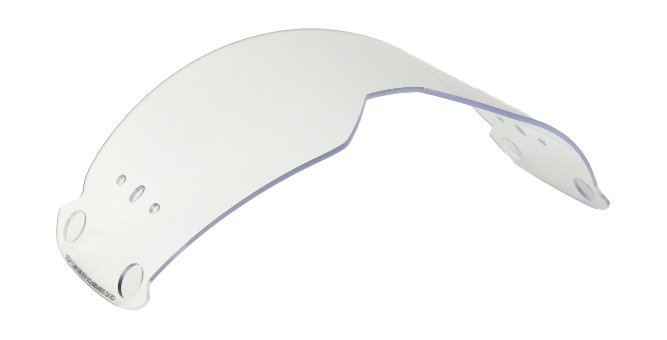 Fox Lens / Mud Flap Set Roll-Off Vue - Injected Clear