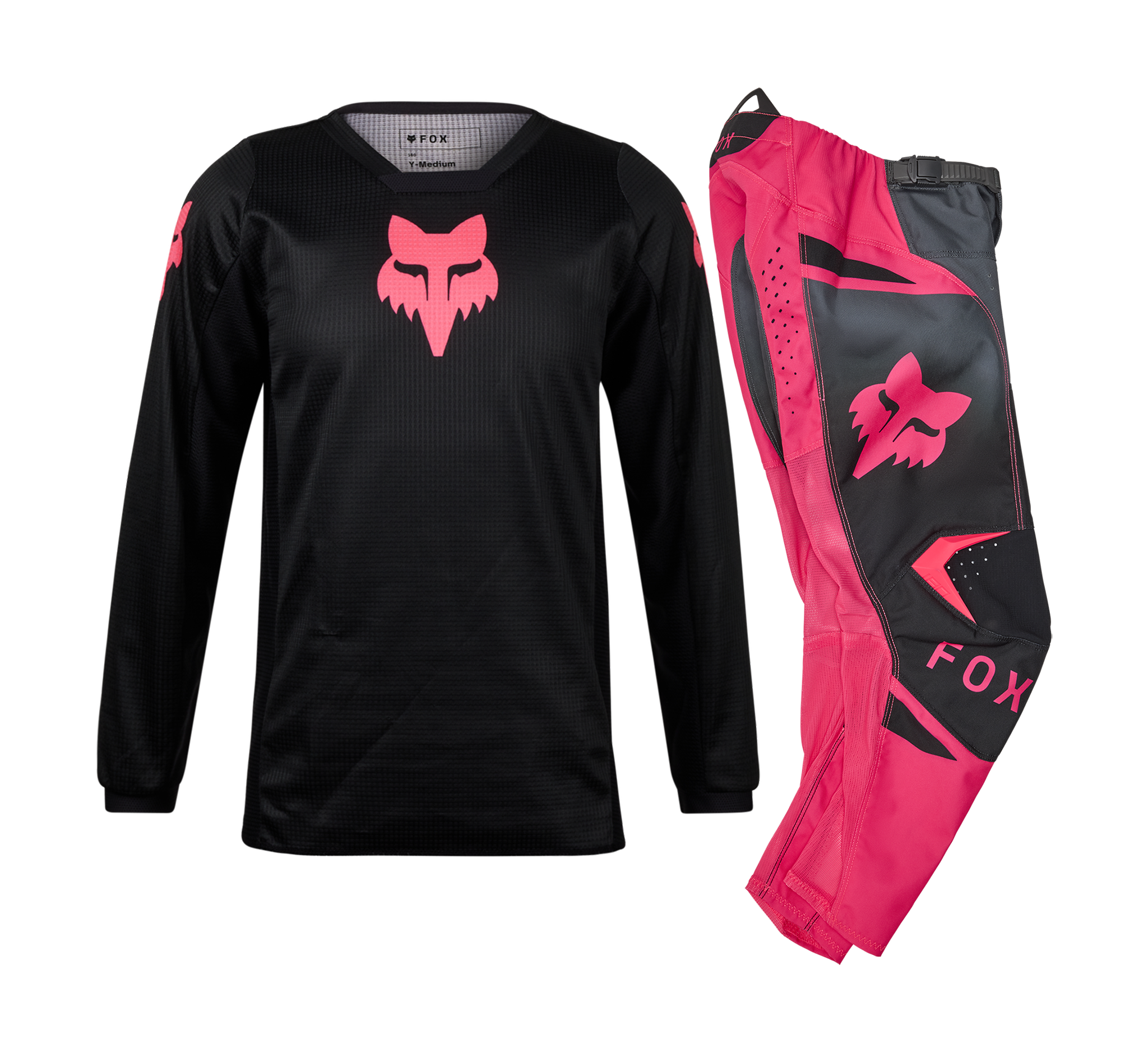 Fox Girls Motocross Gear 2026 180 Blackout - Black