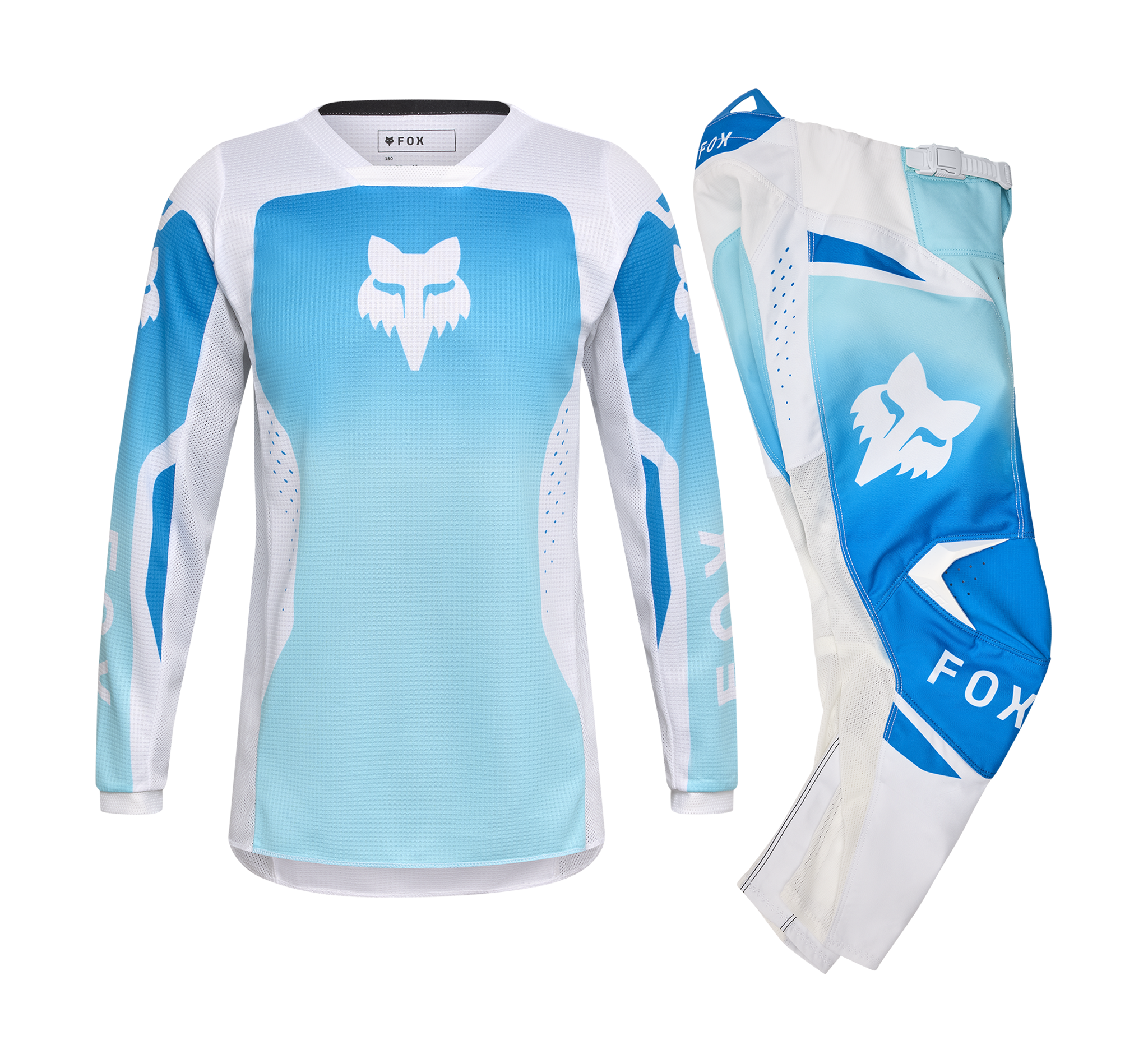 Fox Girls Motocross Gear 2026 180 Shield - Blue / White
