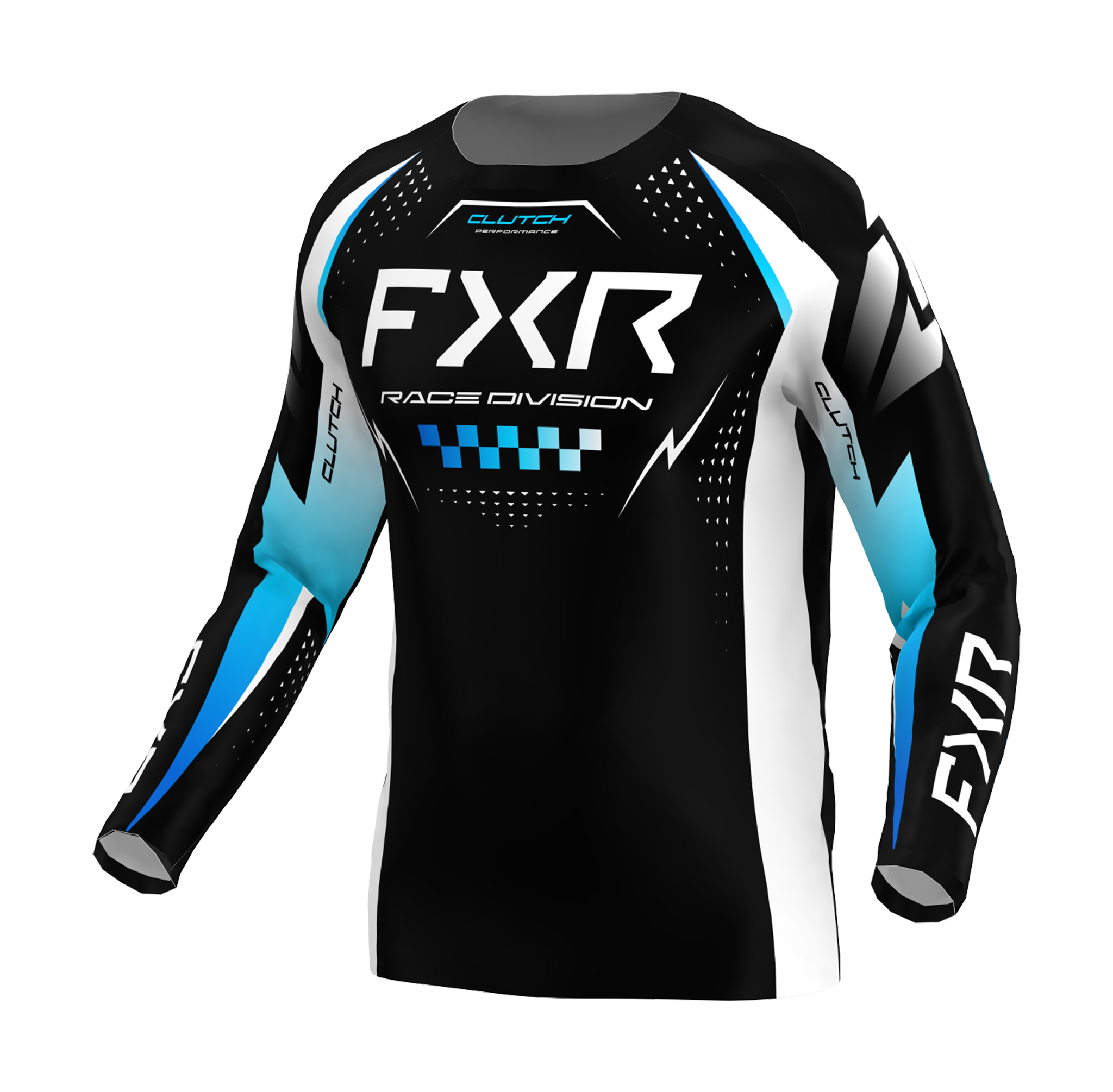 FXR Motocross Jersey 2026 Clutch Pro - Black / Blue / White