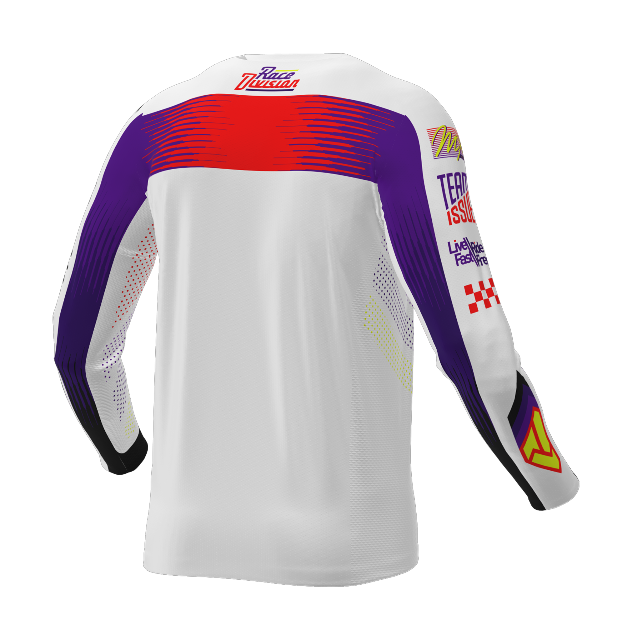 FXR Motocross Jersey 2026 Podium Gladiator - White / Purple / Red