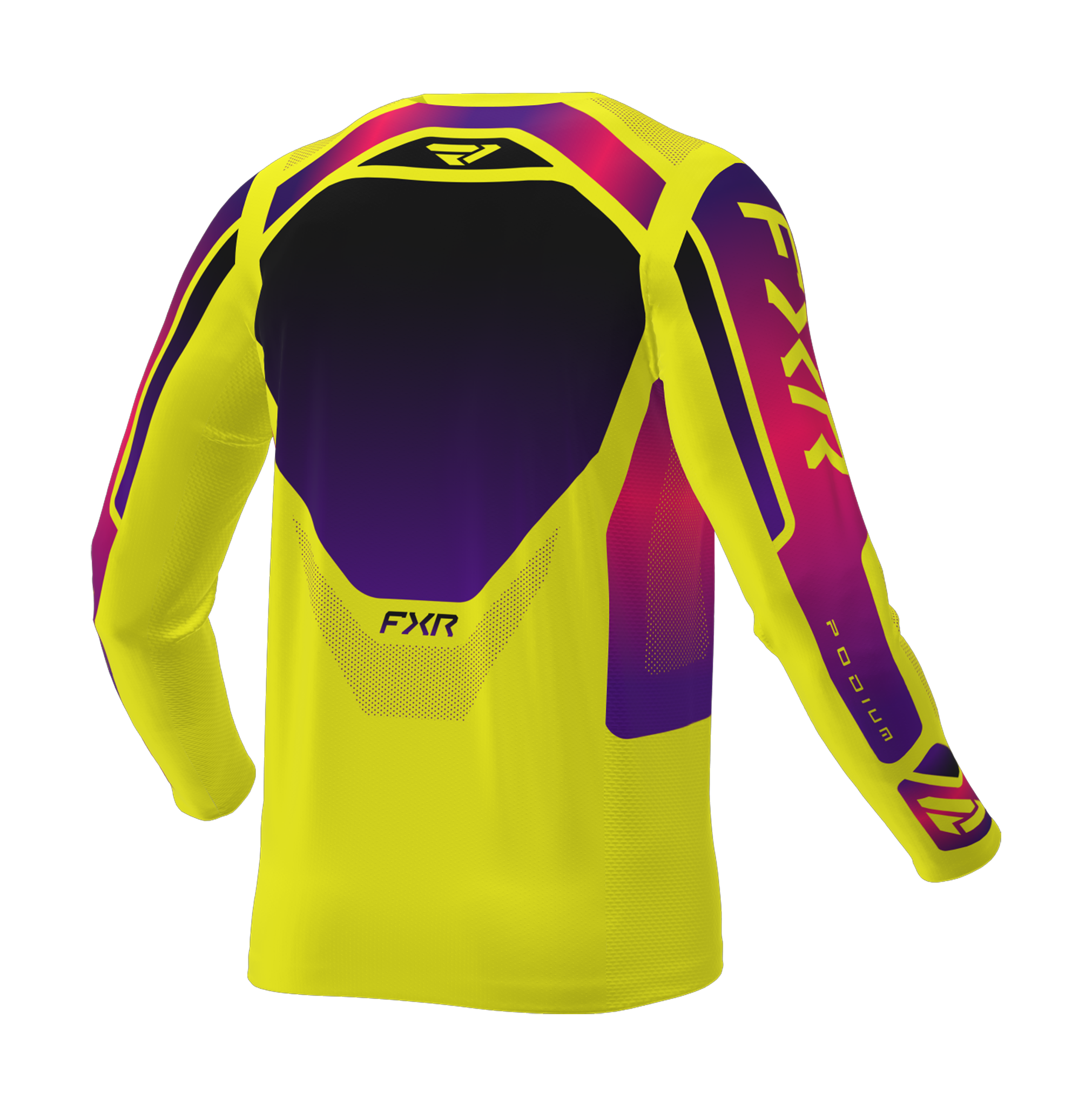 FXR Motocross Jersey 2026 Podium Relay - Yellow / Razz / Black