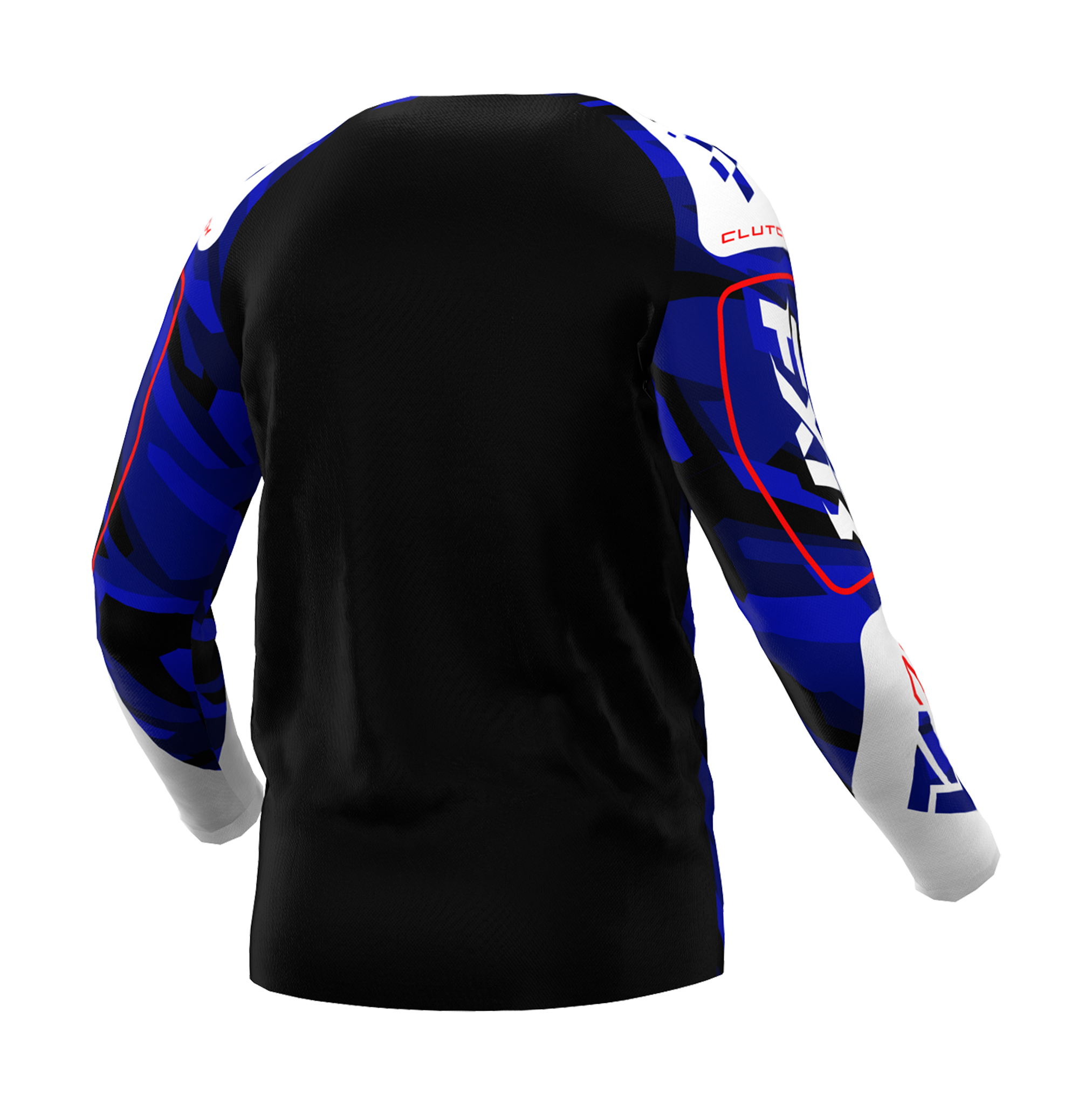 FXR Motocross Jersey Clutch - Blue Camo / Red