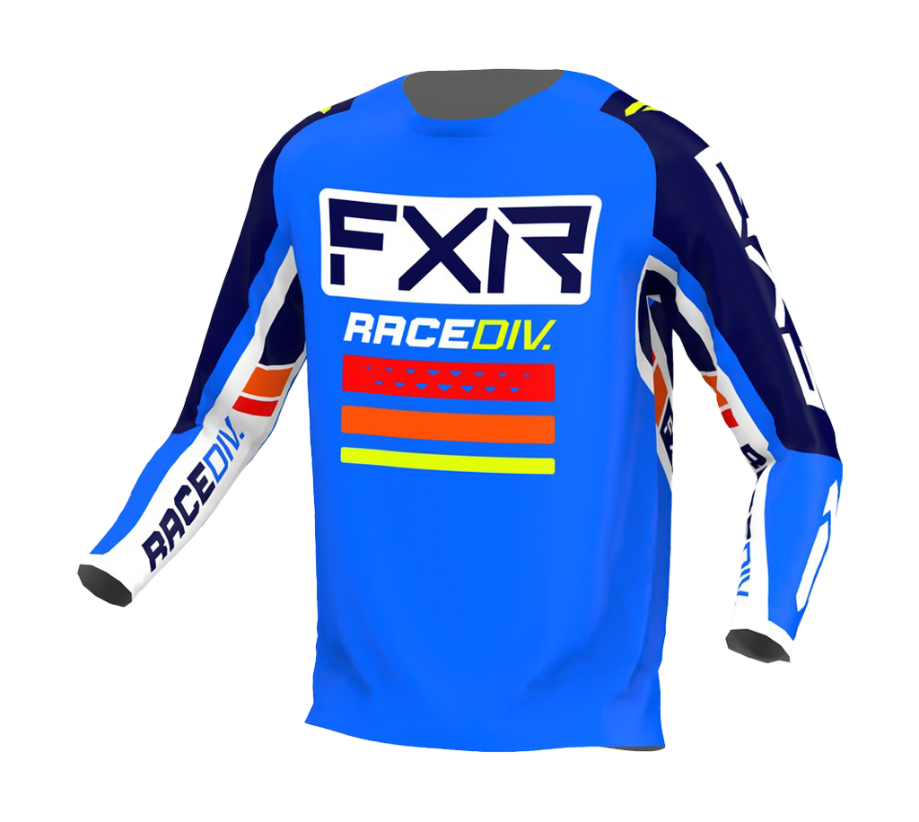 FXR Motocross Jersey Clutch Pro - Cobalt Blue / White / Navy