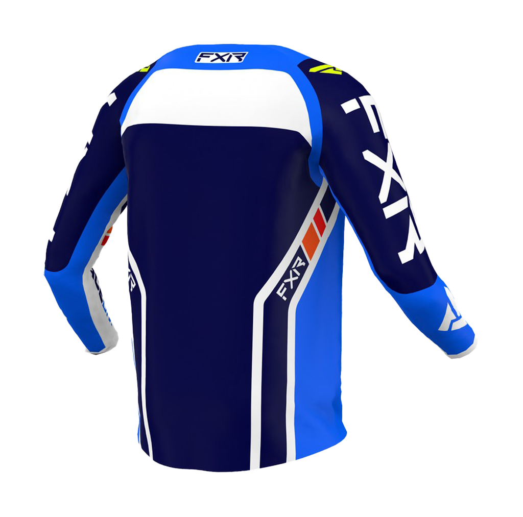 FXR Motocross Jersey Clutch Pro - Cobalt Blue / White / Navy