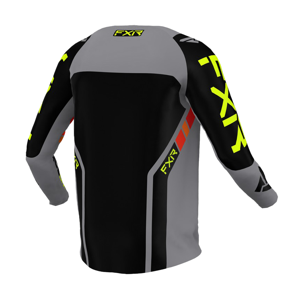 FXR Motocross Jersey Clutch Pro - Grey / Black / Hi-Viz