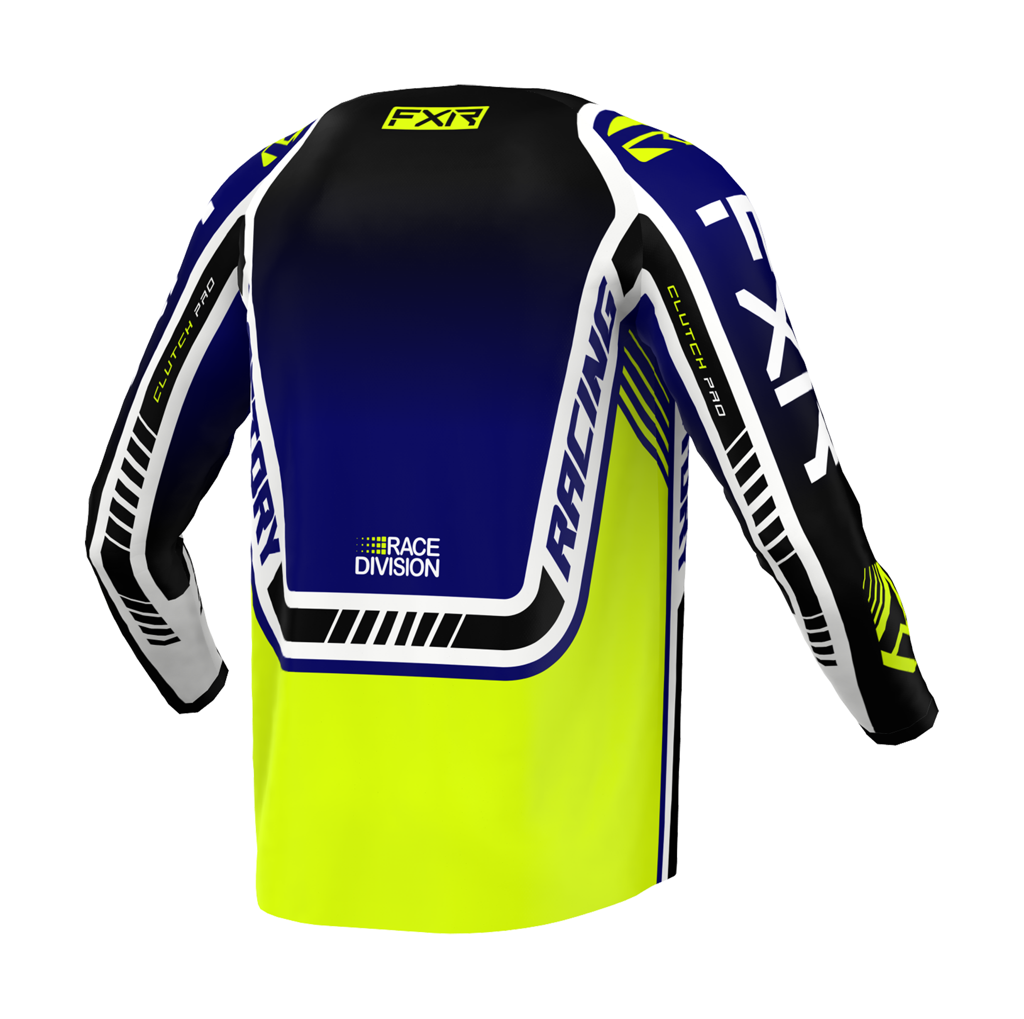 FXR Motocross Jersey Clutch Pro - Midnight / HiVis / White
