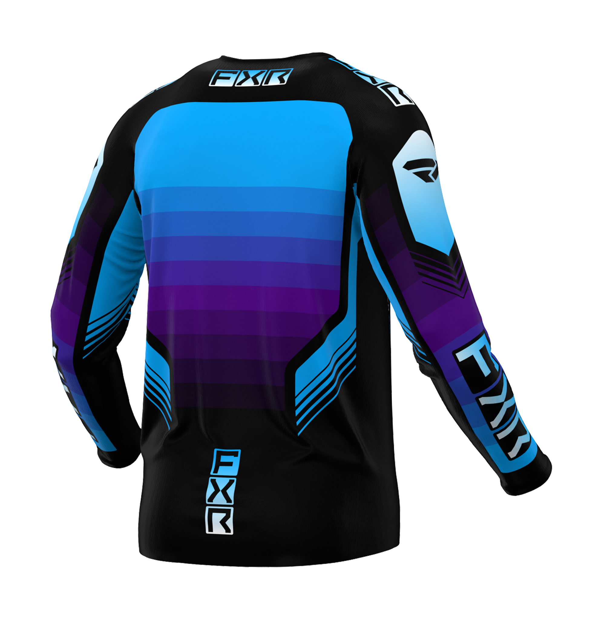 FXR Motocross Jersey Clutch Pro - Black / Purple / Blue