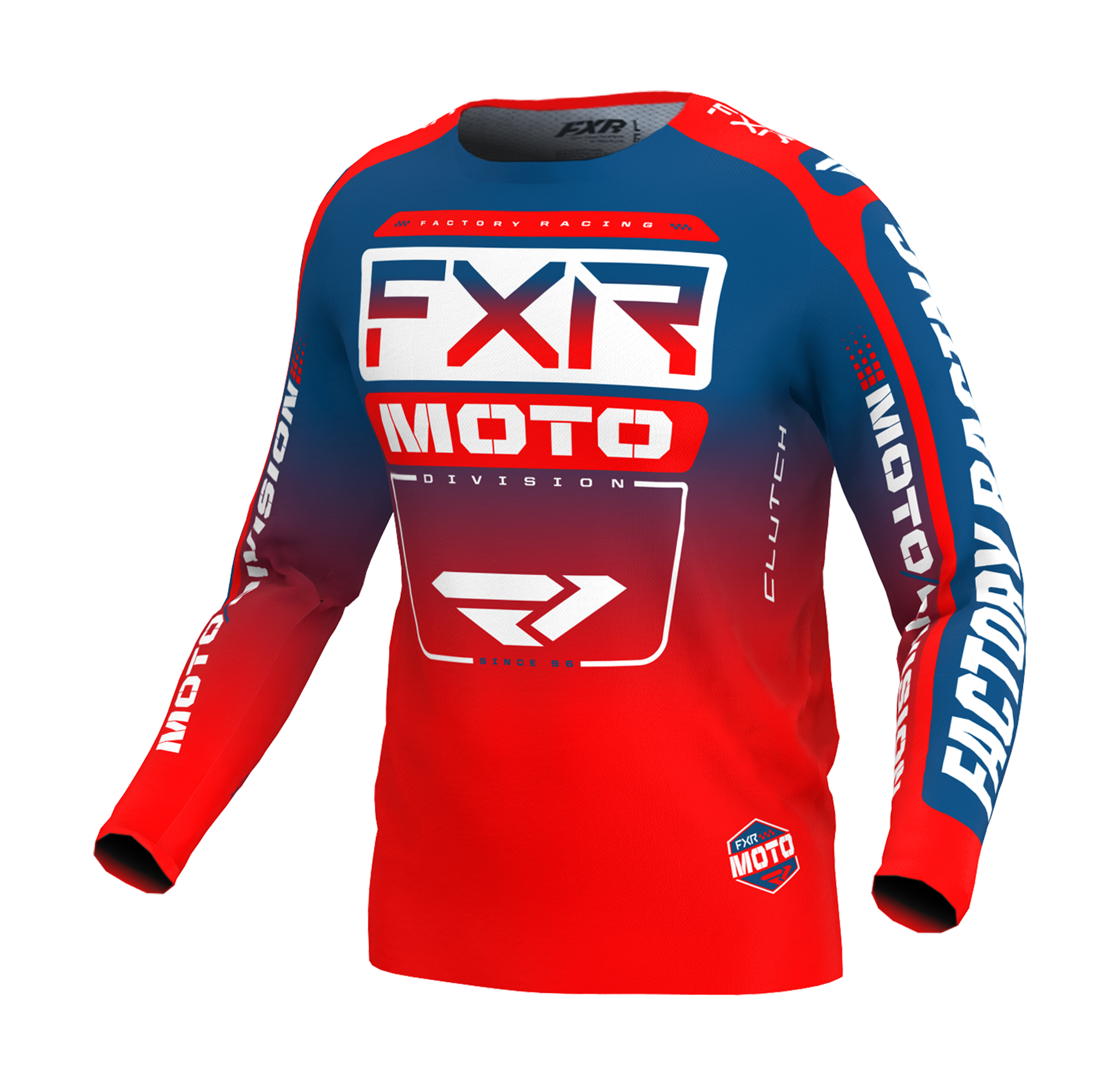 FXR Motocross Jersey Clutch - Slate / Red
