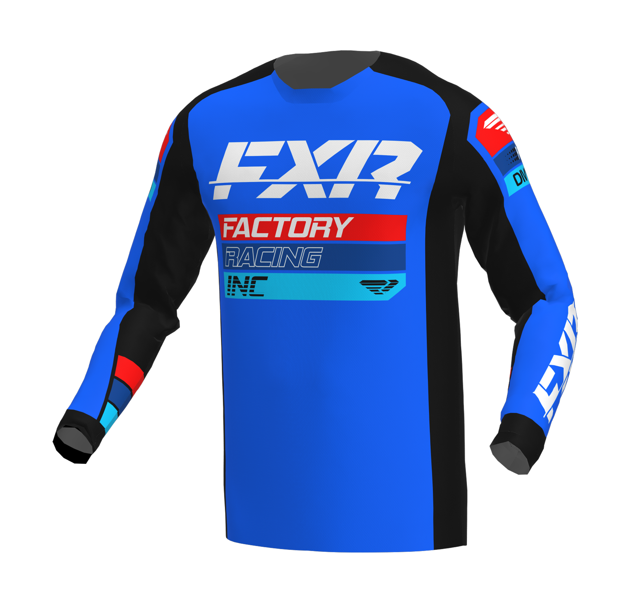 FXR Motocross Gear Clutch - Black / Blue / Red
