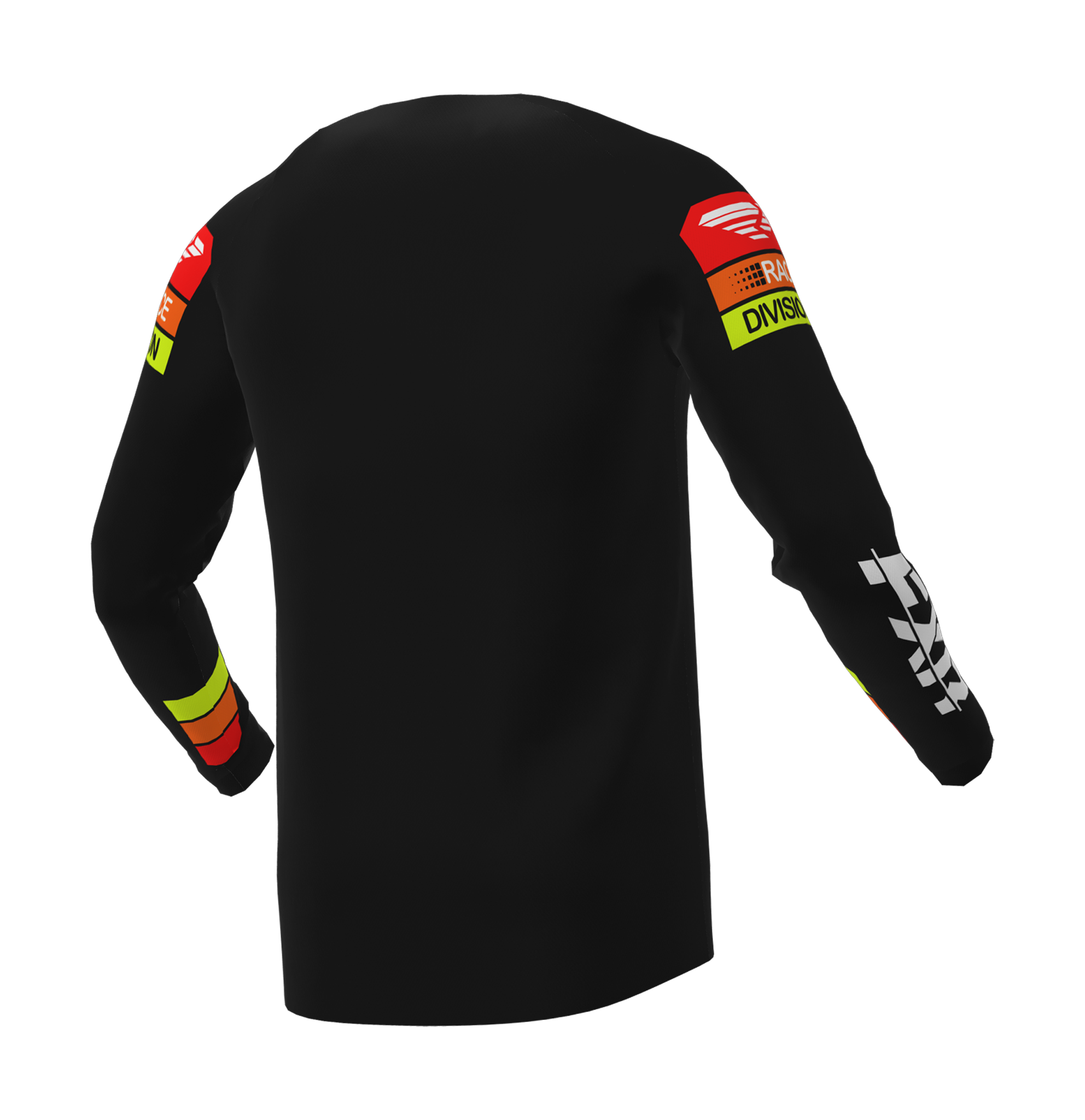 FXR Motocross Jersey Clutch - Black / Orange / HiVis