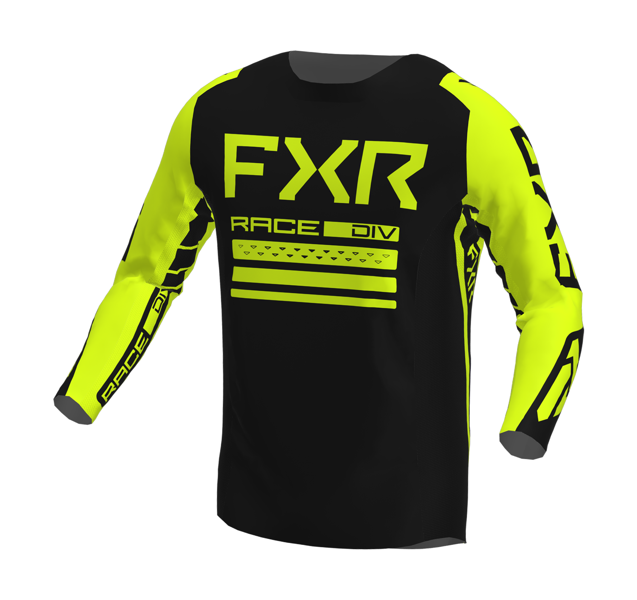 FXR Motocross Jersey Contender - Black / High-vis