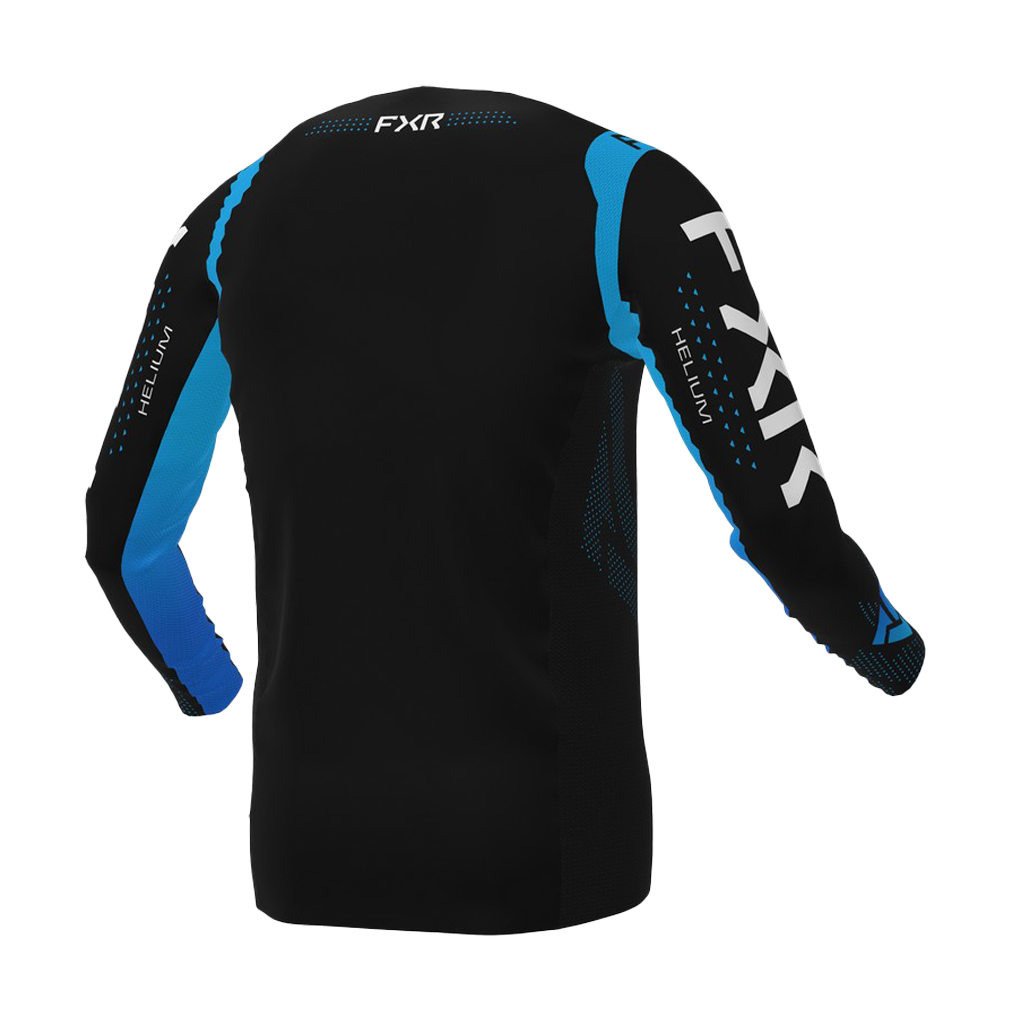 FXR Motocross Jersey Helium - Black / Sky Blue