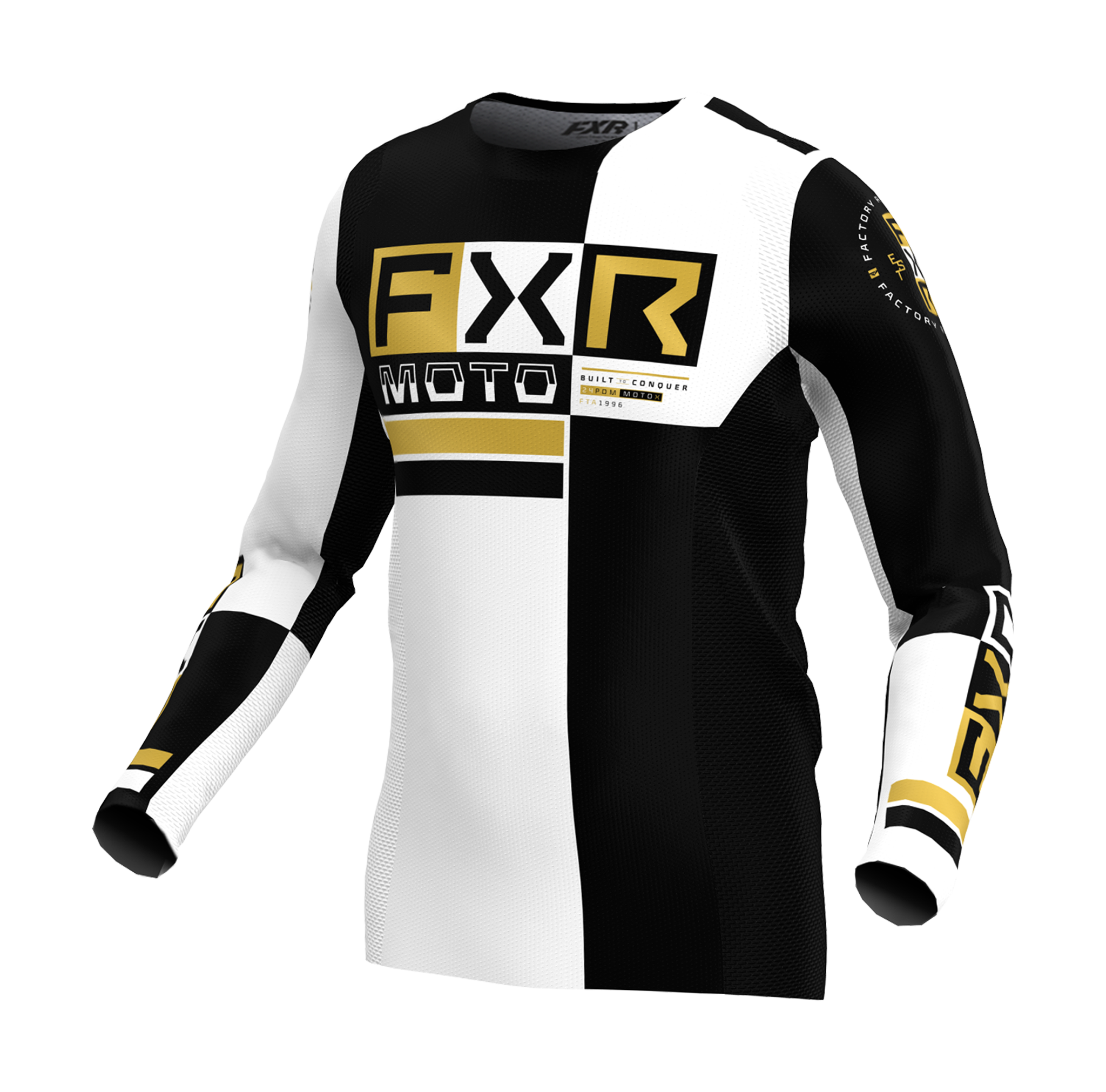 FXR Motocross Gear Podium Battalion - White / Black