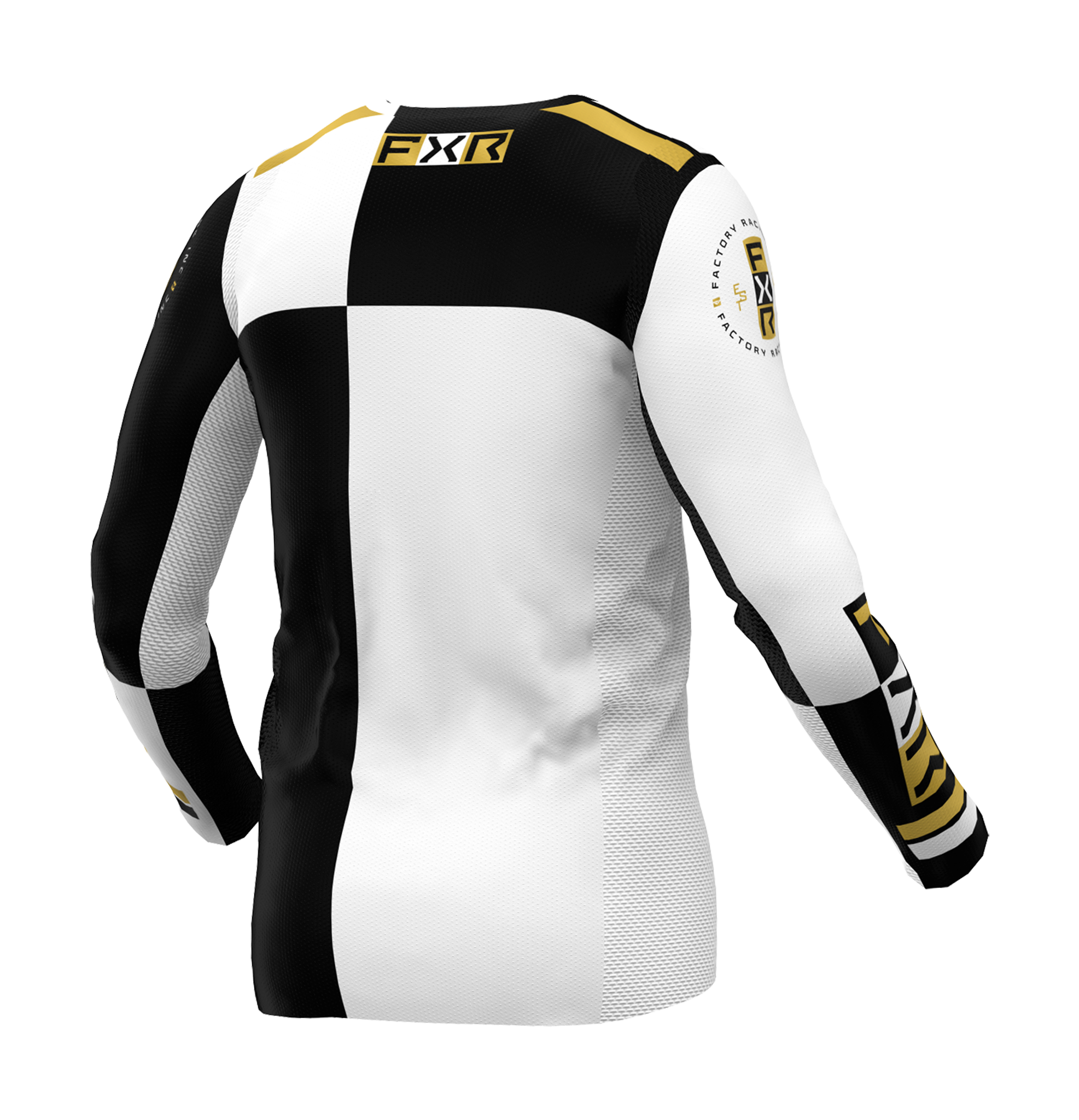 FXR Motocross Jersey Podium Battalion - White / Black