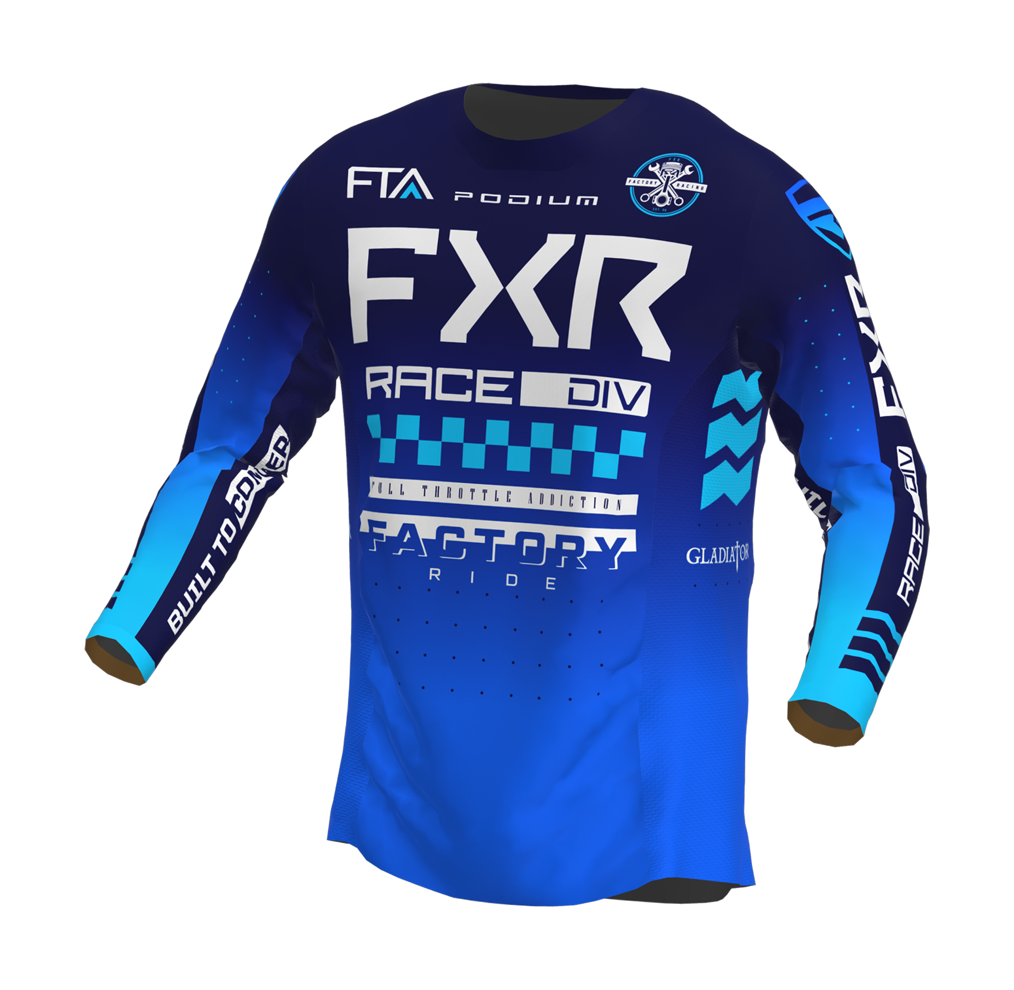 FXR Motocross Jersey Podium Gladiator - Blue