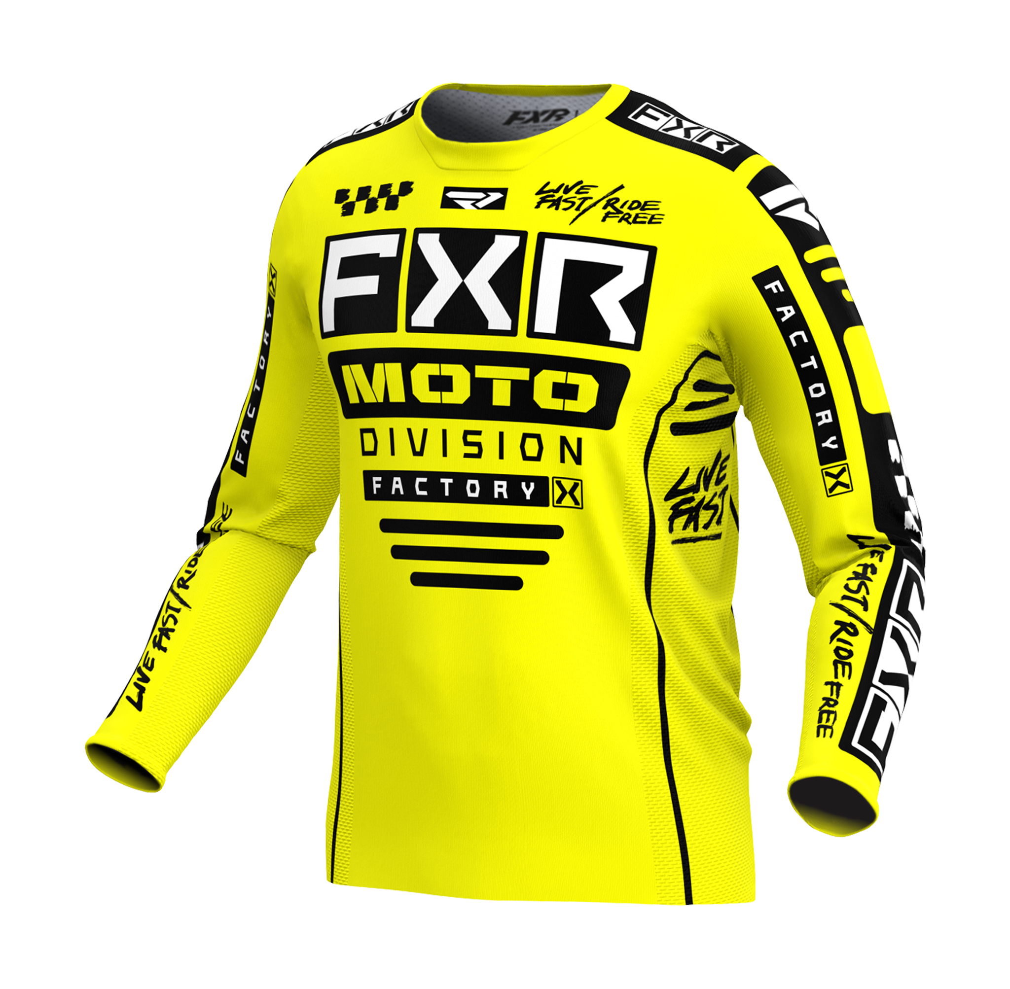 FXR Motocross Jersey Podium Gladiator - Yellow / Black