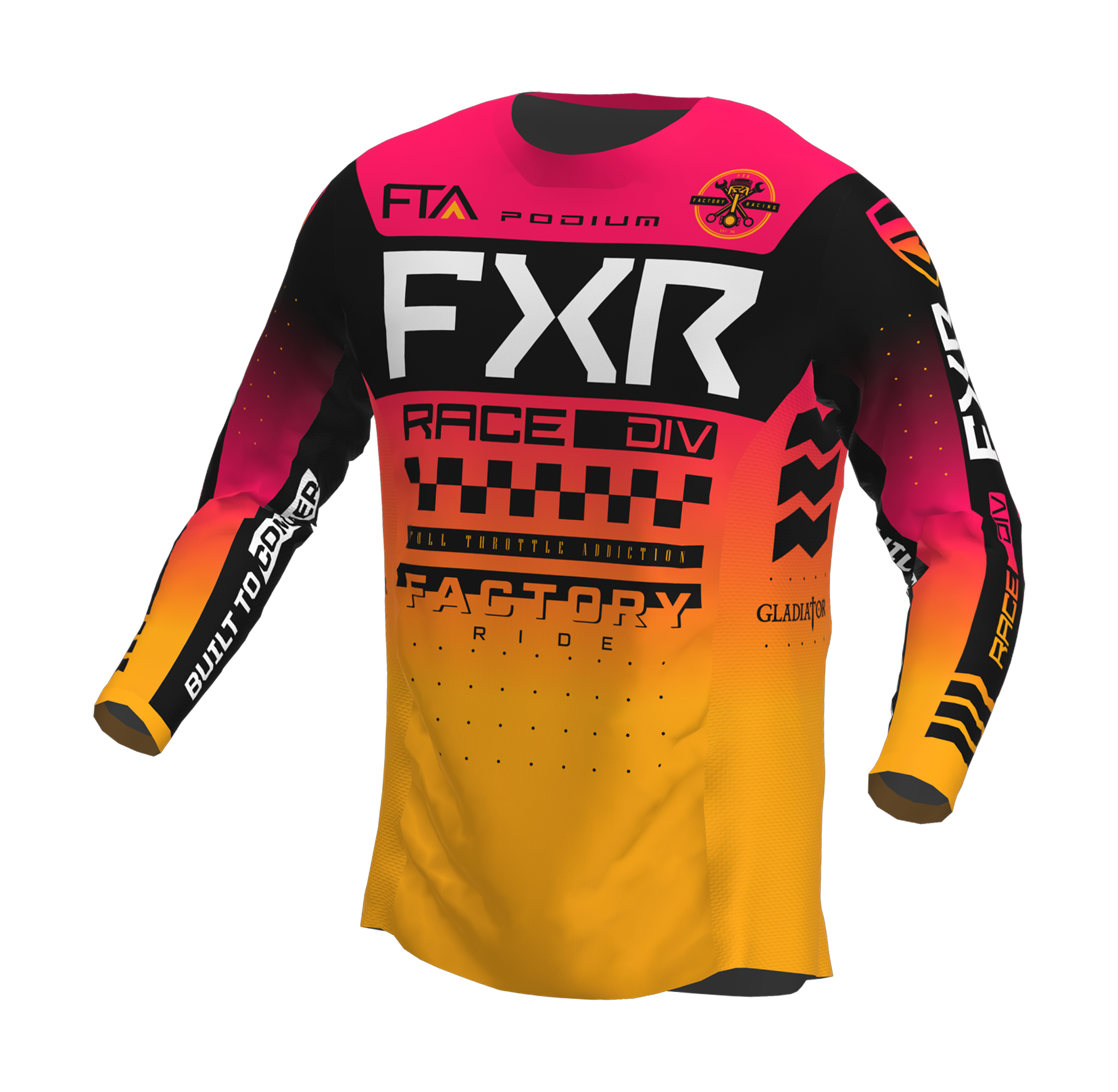 FXR Motocross Jersey Podium Gladiator - Mango