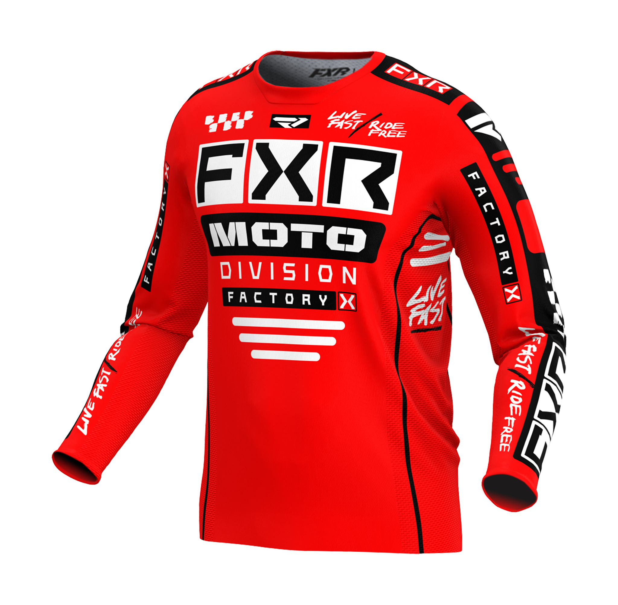 FXR Motocross Jersey Podium Gladiator - Red / Black