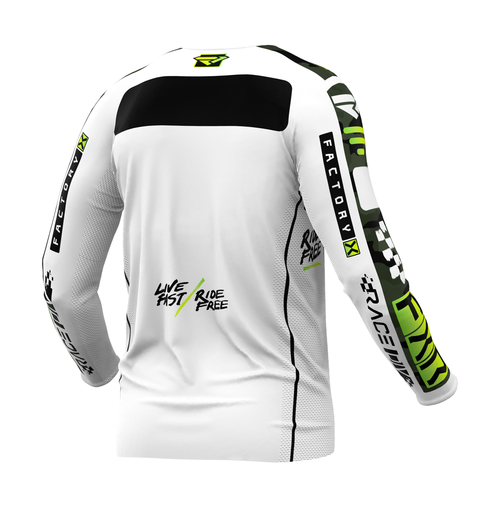 FXR Motocross Jersey Podium Gladiator - White / Camo