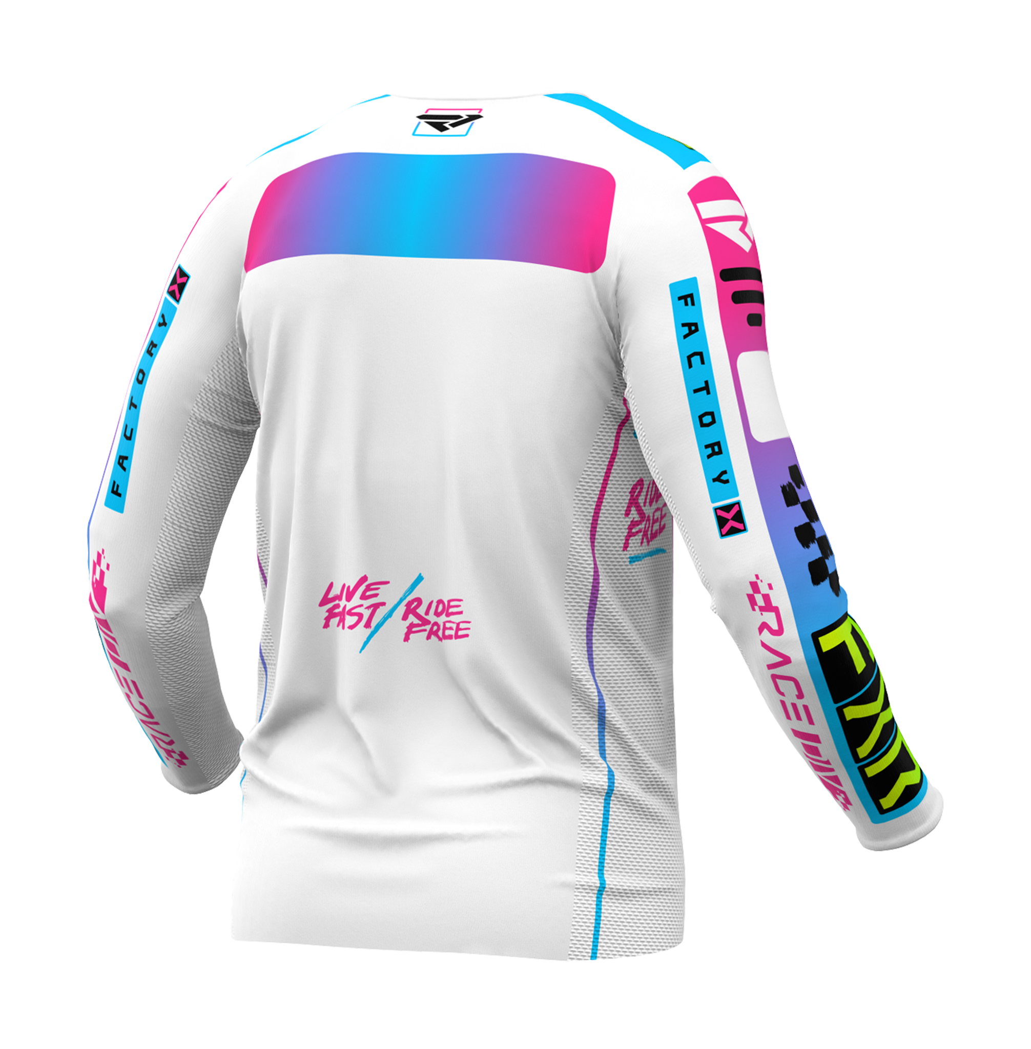 FXR Motocross Jersey Podium Gladiator - White / Candy