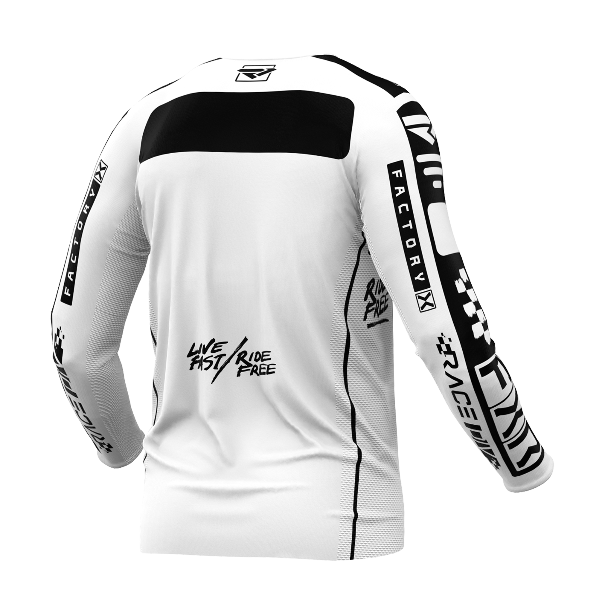 FXR Motocross Jersey Podium Gladiator - White / Black