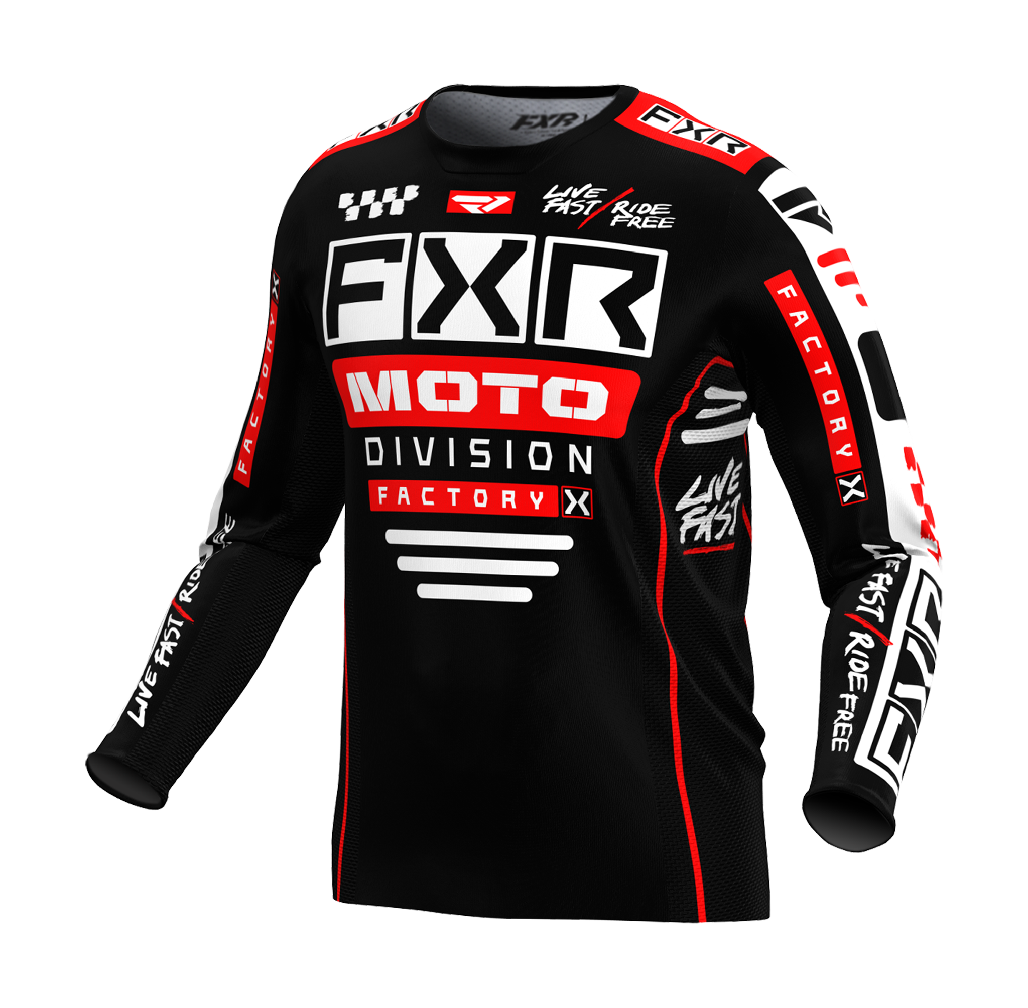 FXR Motocross Gear Podium Gladiator - Black / Red