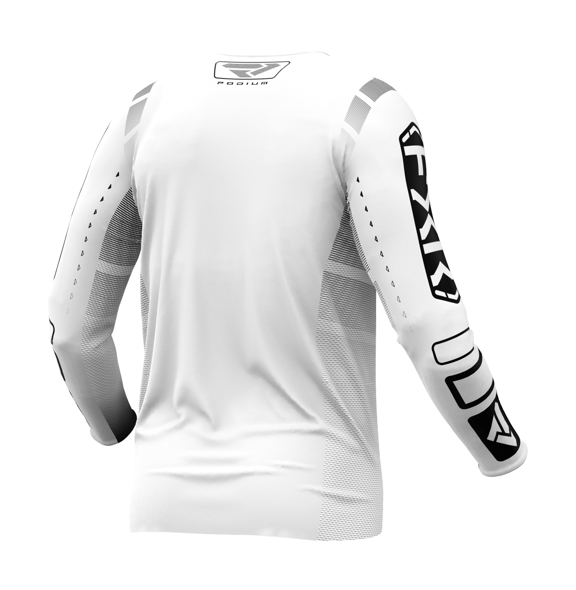 FXR Motocross Jersey Podium - White / Black