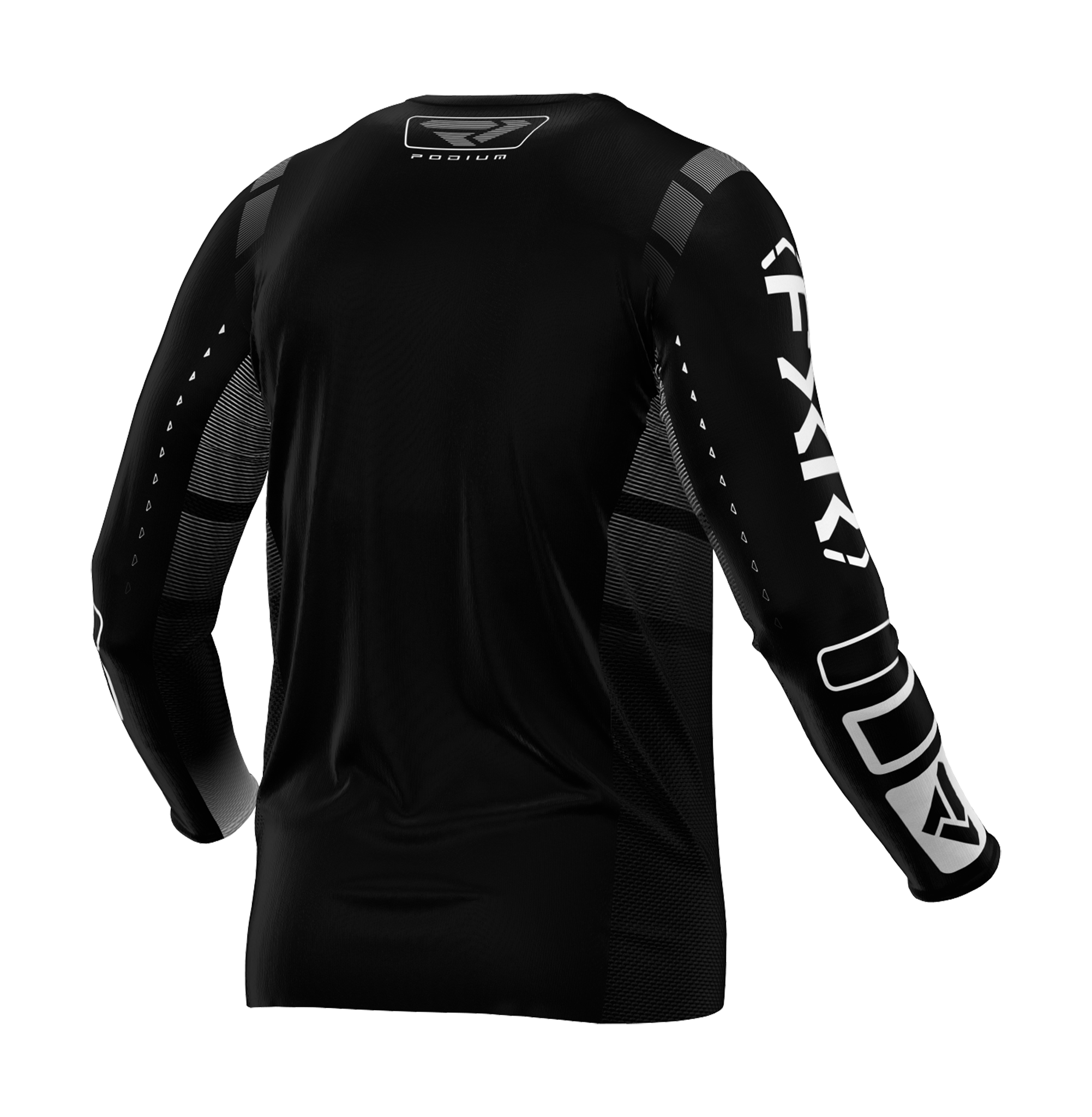 FXR Motocross Jersey Podium - Black / White