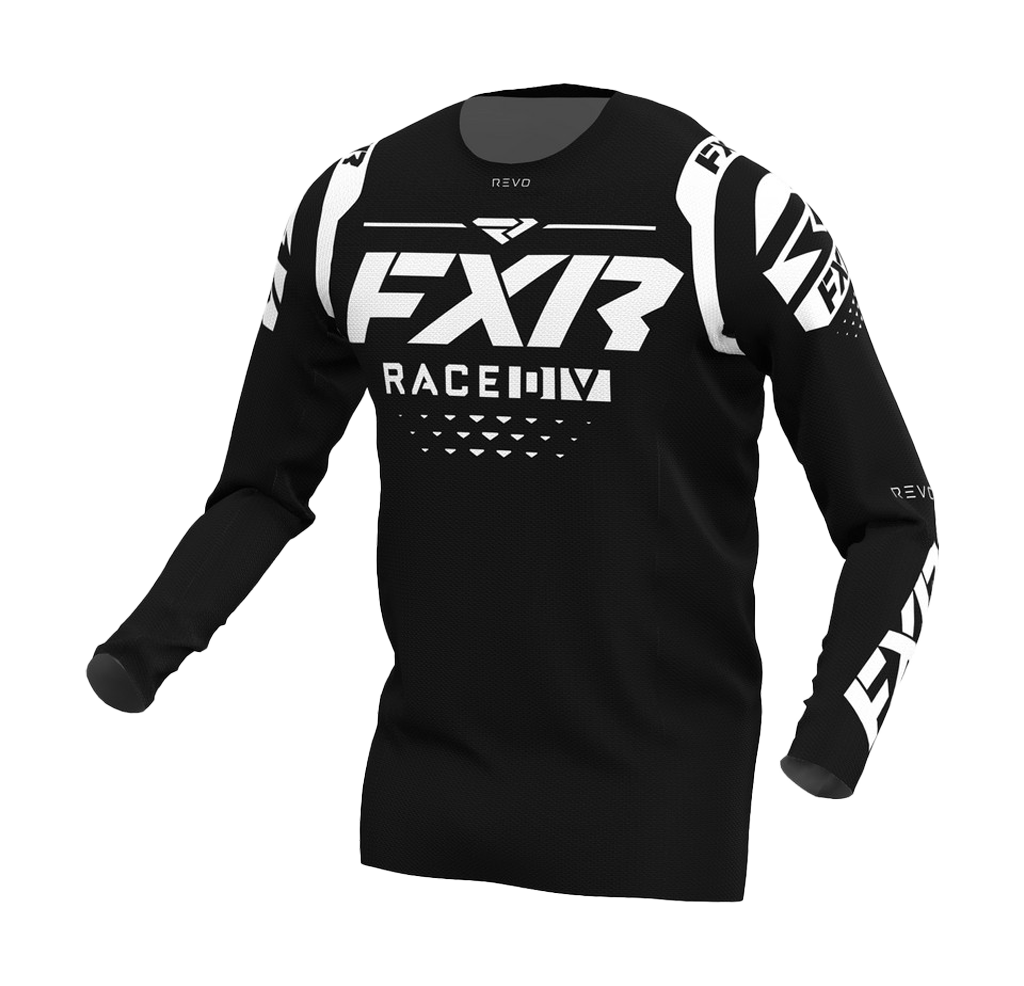FXR Motocross Jersey Revo - Black / White