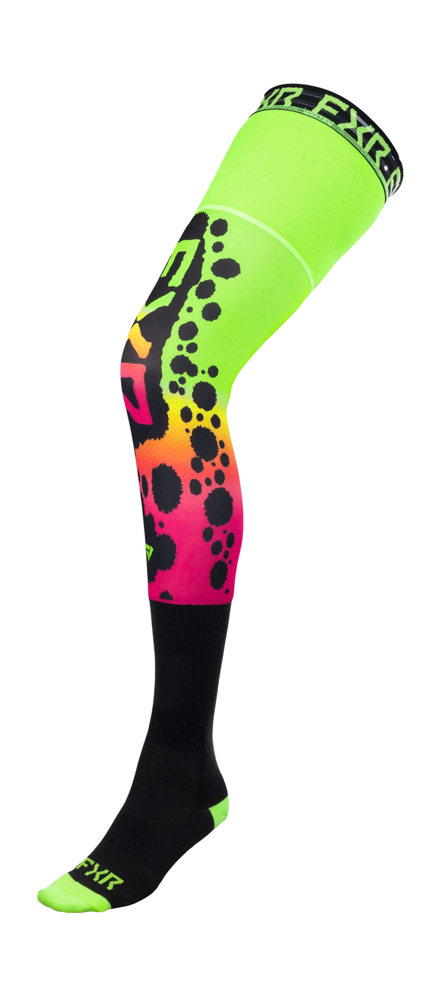 FXR Motocross Socks Long Kneebrace - Frogger