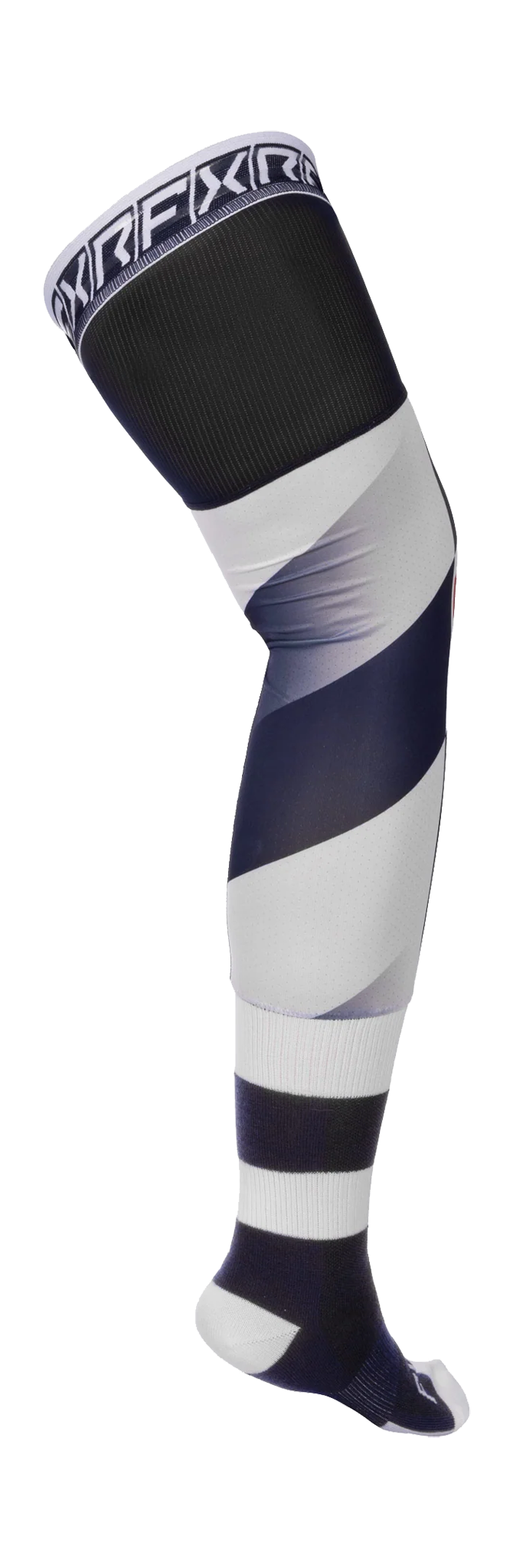 FXR Motocross Socks Long Kneebrace - Midnight / White