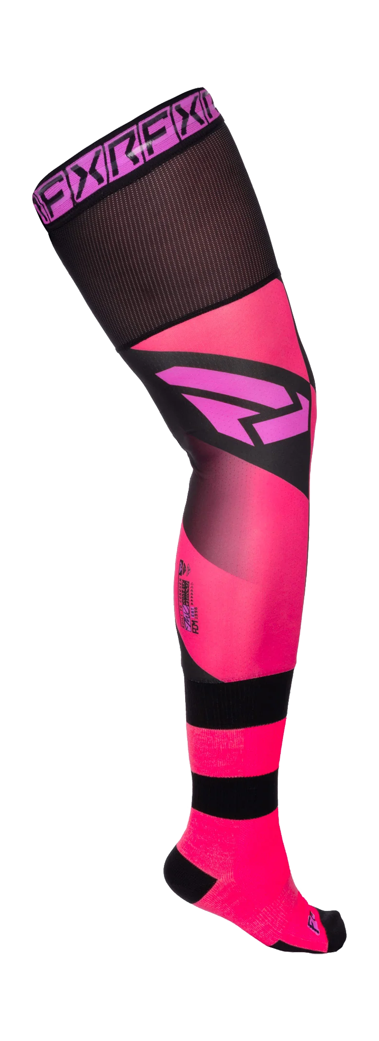 FXR Motocross Socks Long Kneebrace - Razz / Pink