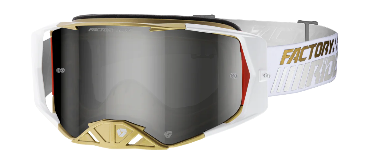 FXR Motocross Goggle Factory Ride - Crisp - Smoke / Silver