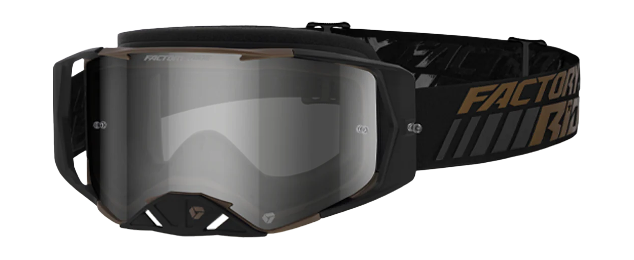 FXR Motocross Goggle Factory Ride LE - Black / Bronze - Smoke / Silver