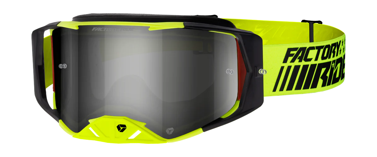 FXR Motocross Goggle Factory Ride - Trigger - Smoke / Silver