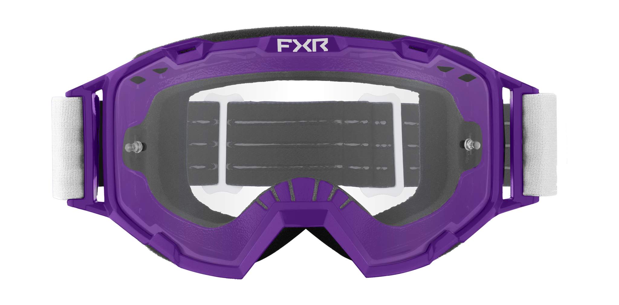 FXR Motocross Goggle Maverick Prime - Purple / White / Black - Clear