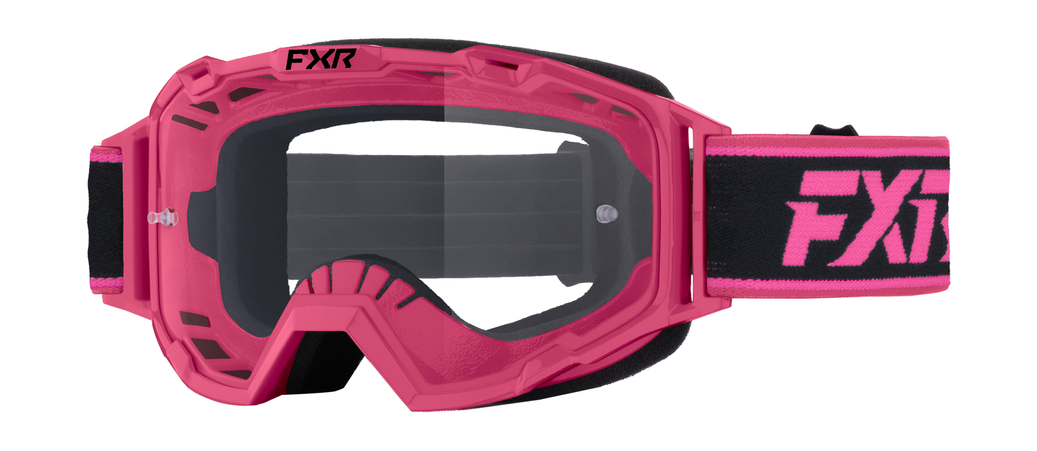 FXR Motocross Goggle Maverick Prime - Razzle - Clear